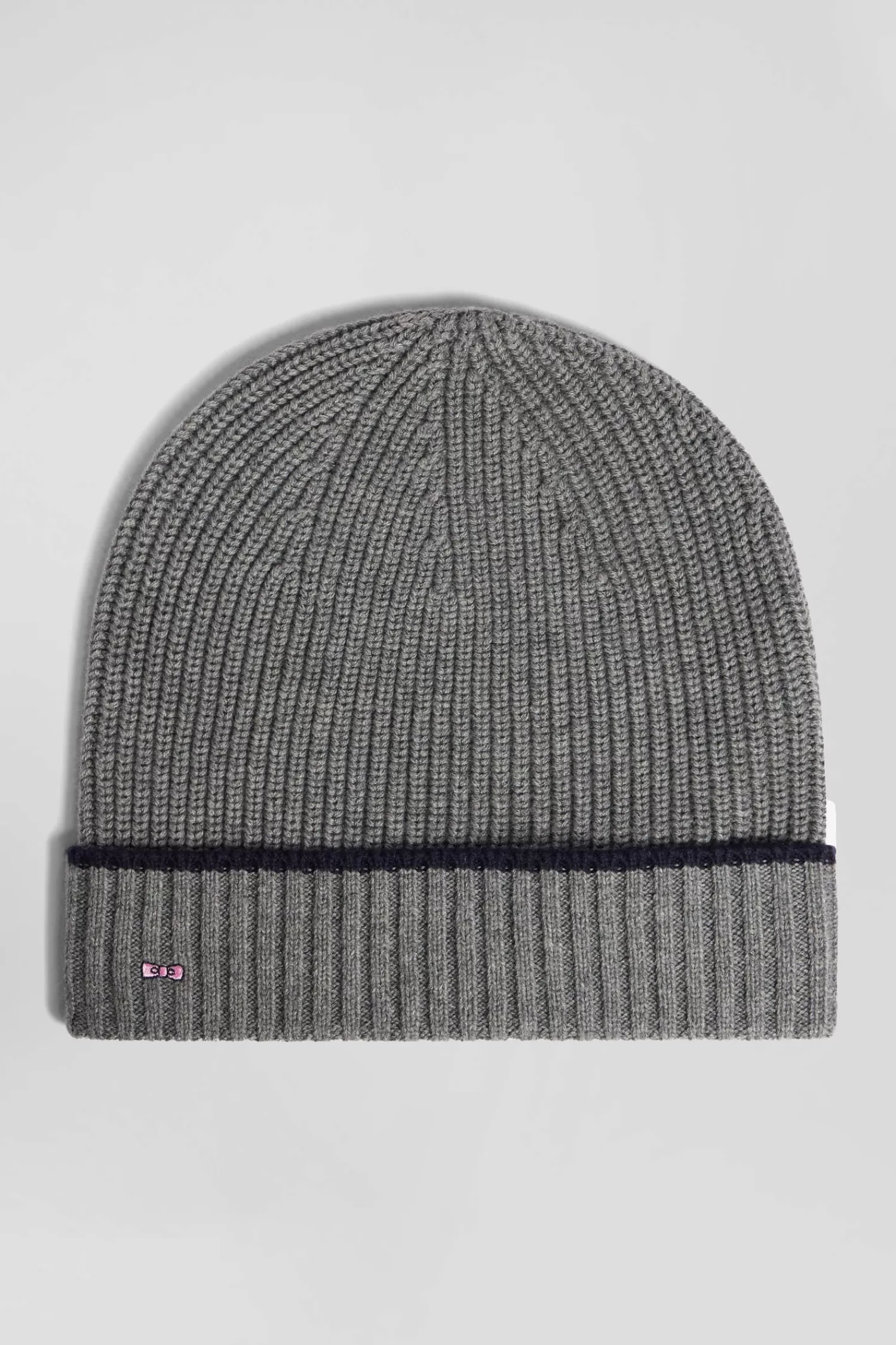 Eden Park Anthracite grey ribbed knitted beanie< Beanies