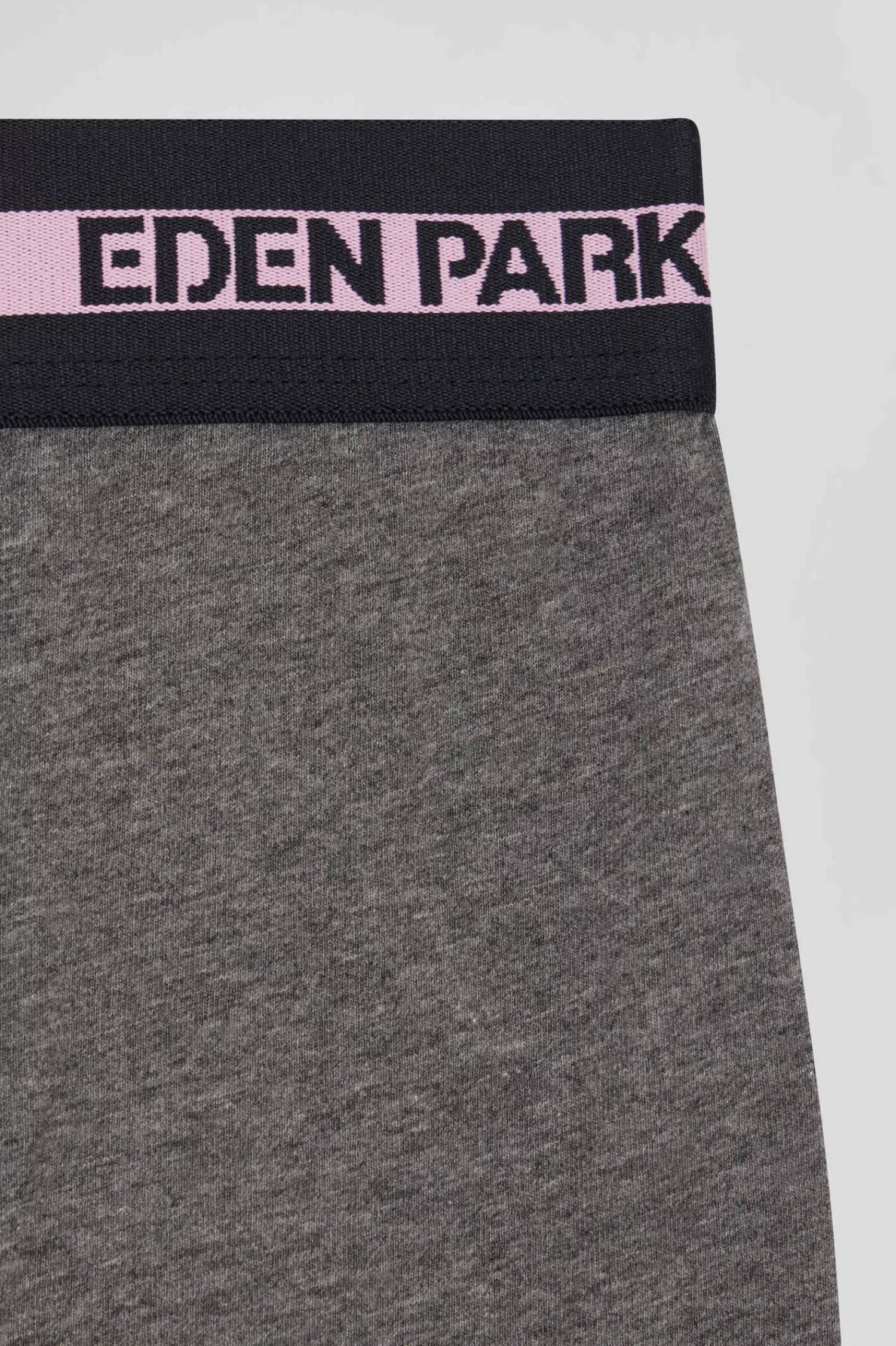 anthracite_grey_stretch_cotton_boxers_with_branded_waistband_6.webp Eden Park Anthracite grey stretch cotton boxers with branded waistband< Underwear