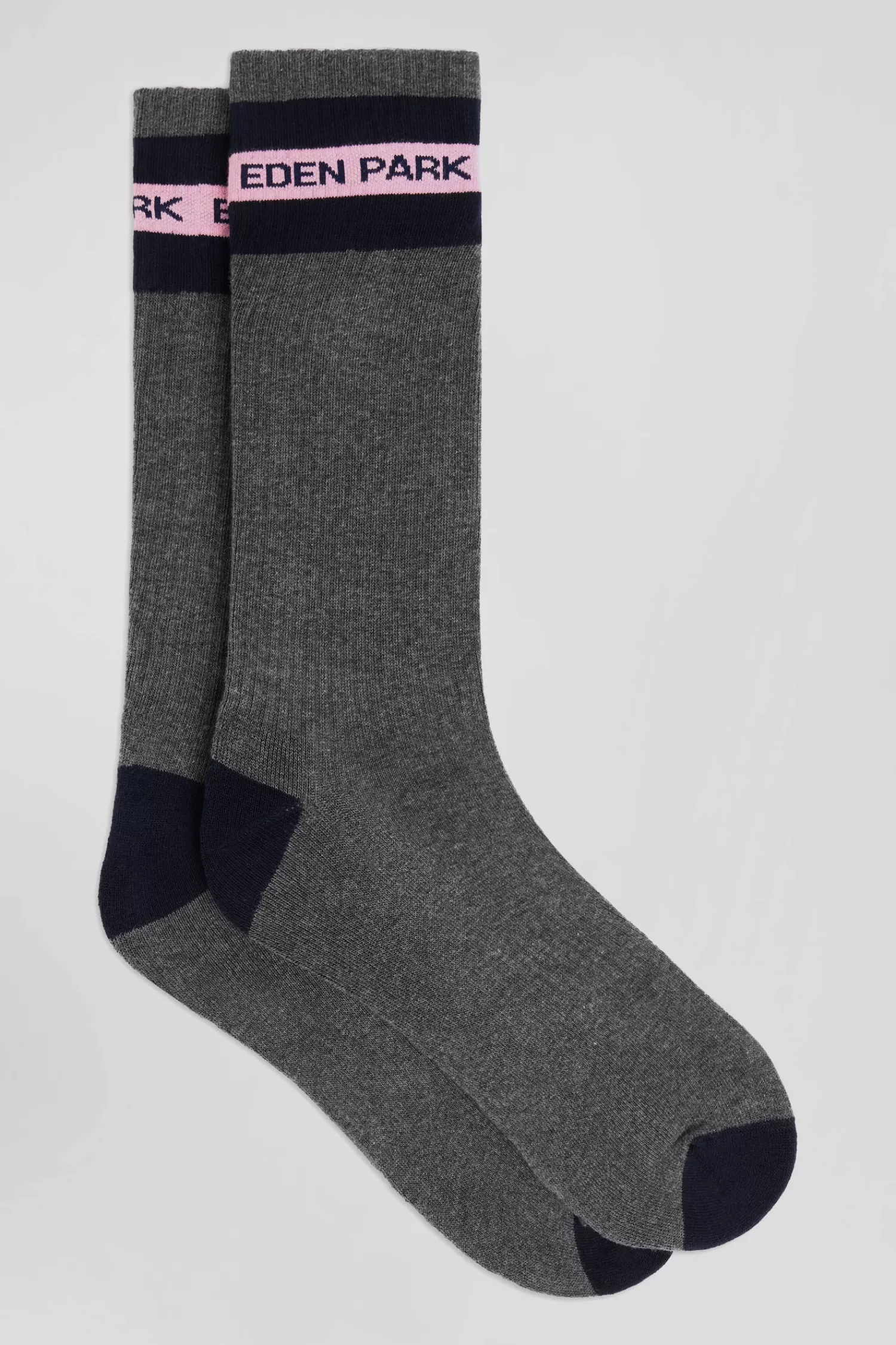 Eden Park Anthracite grey stretch cotton socks< Socks