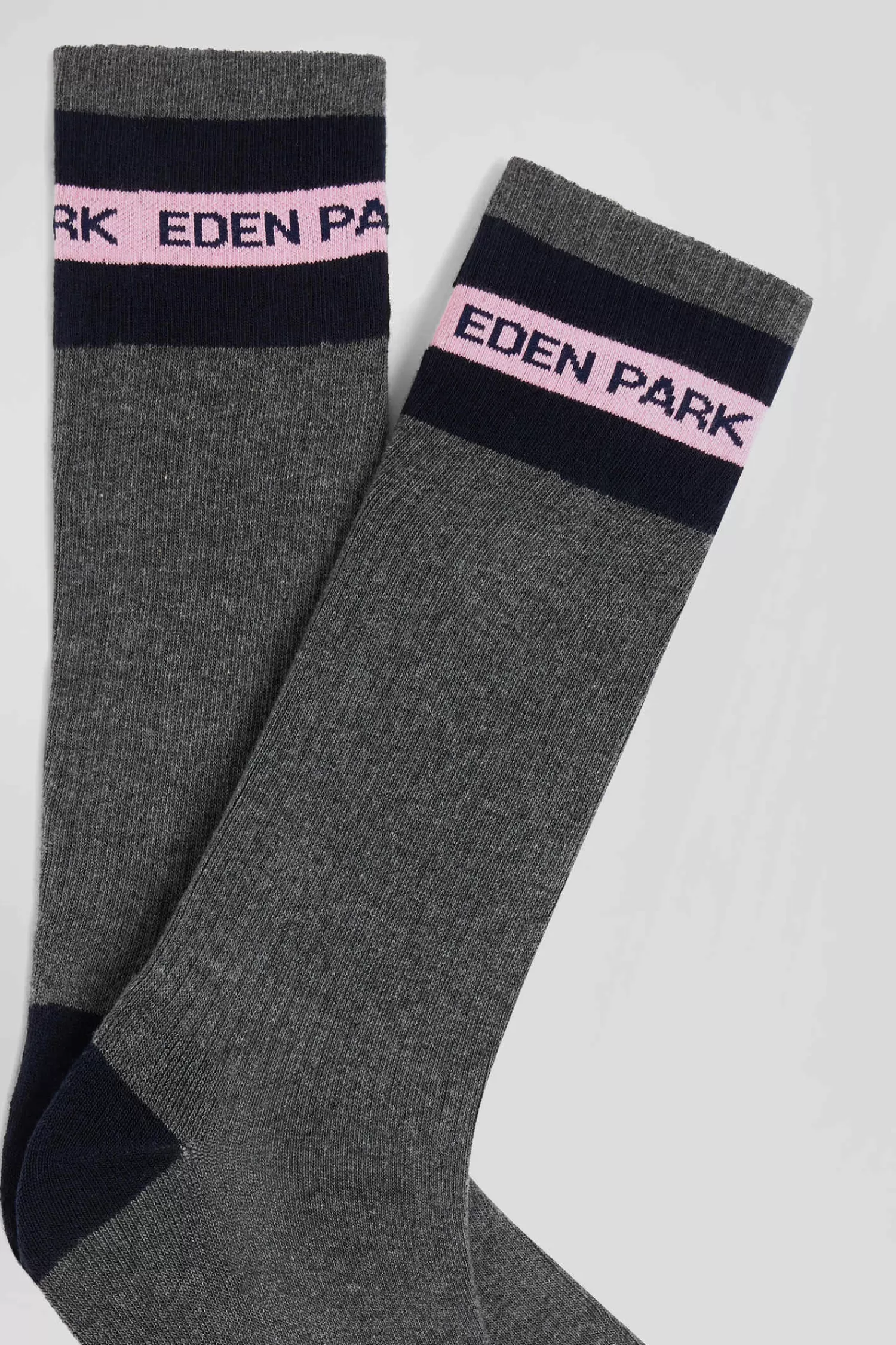 Eden Park Anthracite grey stretch cotton socks< Socks