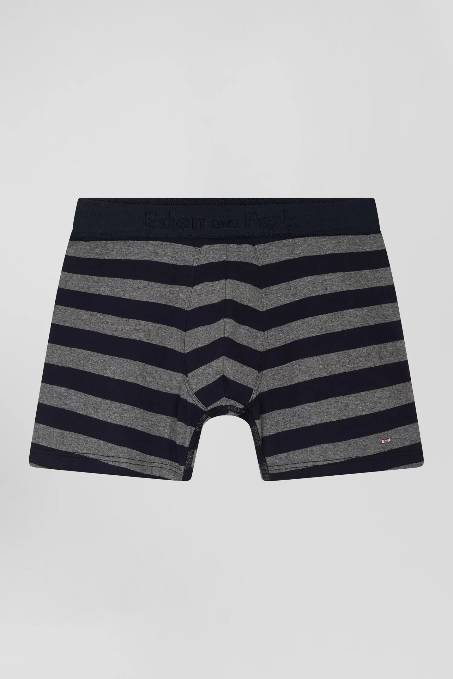 Eden Park Anthracite grey striped stretch cotton boxers< Underwear