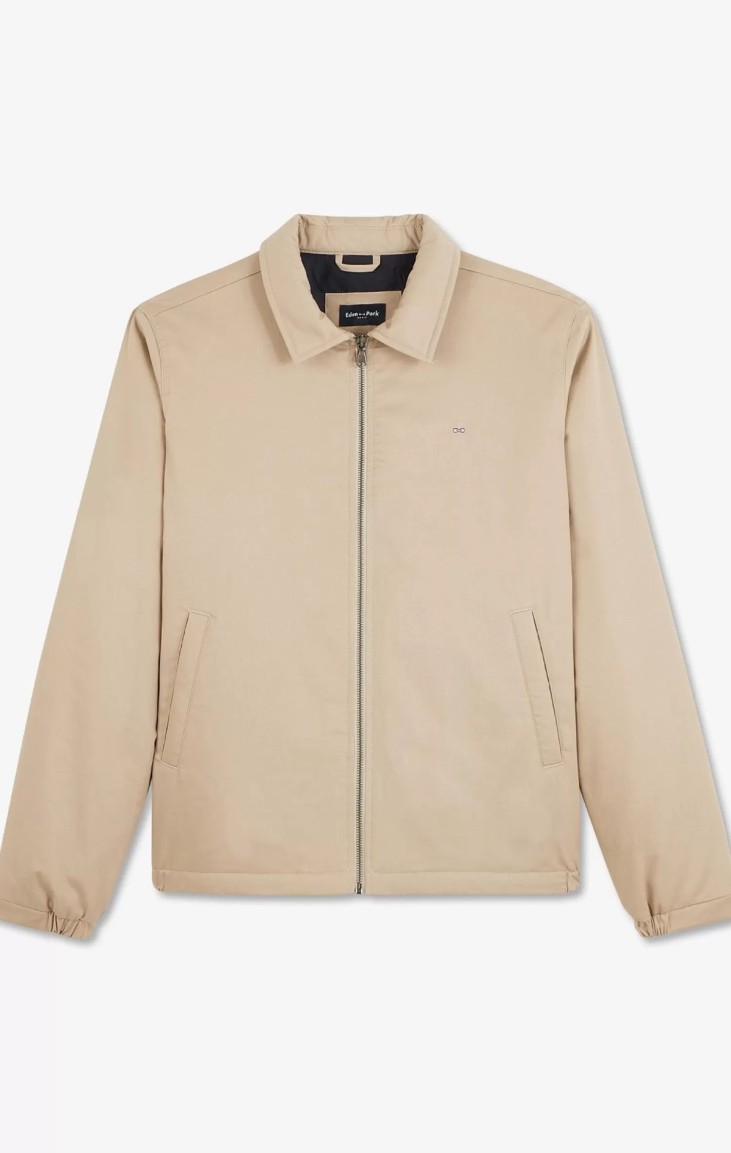 Eden Park Beige jacket in cotton gabardine< Coats And Jackets