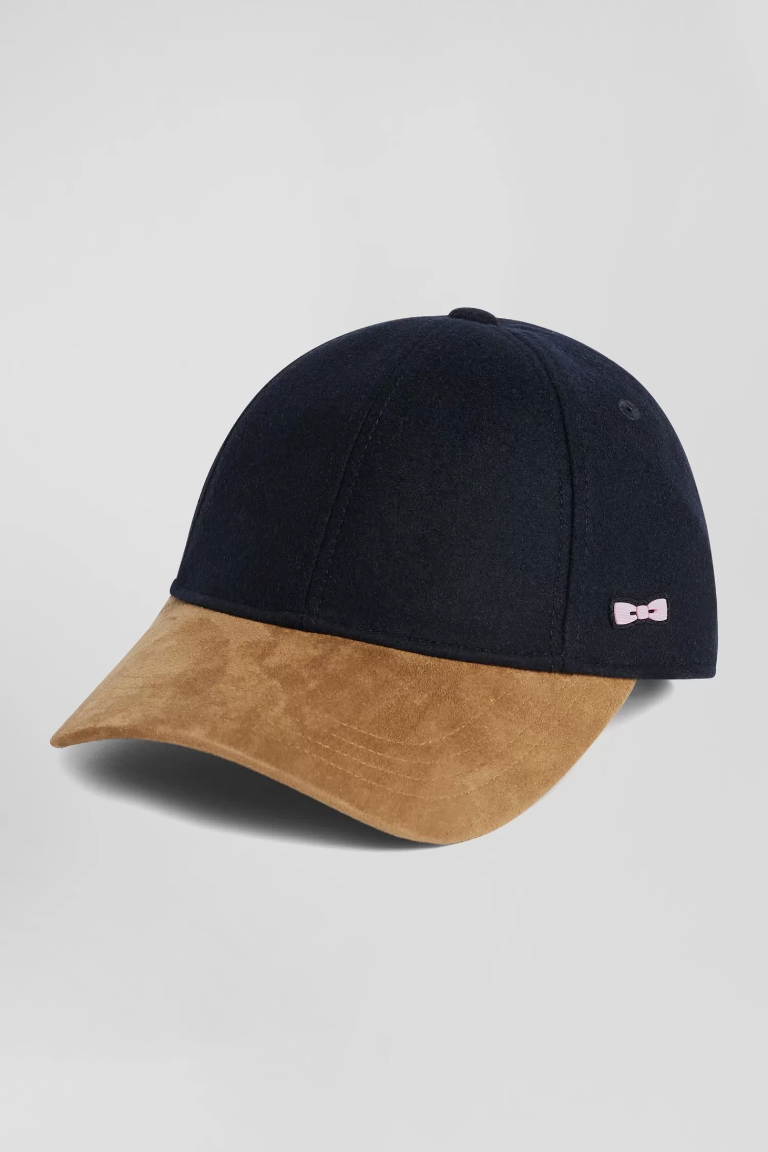 Eden Park Bicolour navy blue and camel wool blend cap<Kids Kids