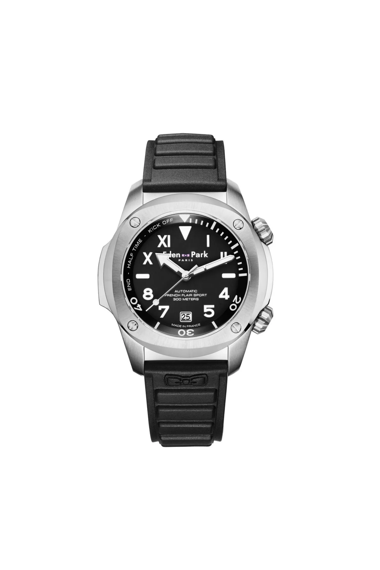 Eden Park Black French Flair divers’ automatic sport watch< Watches