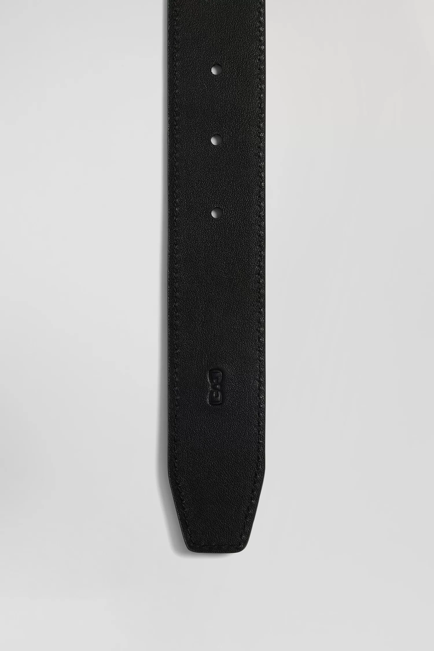 black_leather_belt_set_with_two_metal_buckles_4.webp Eden Park Black leather belt set with two metal buckles< Belts