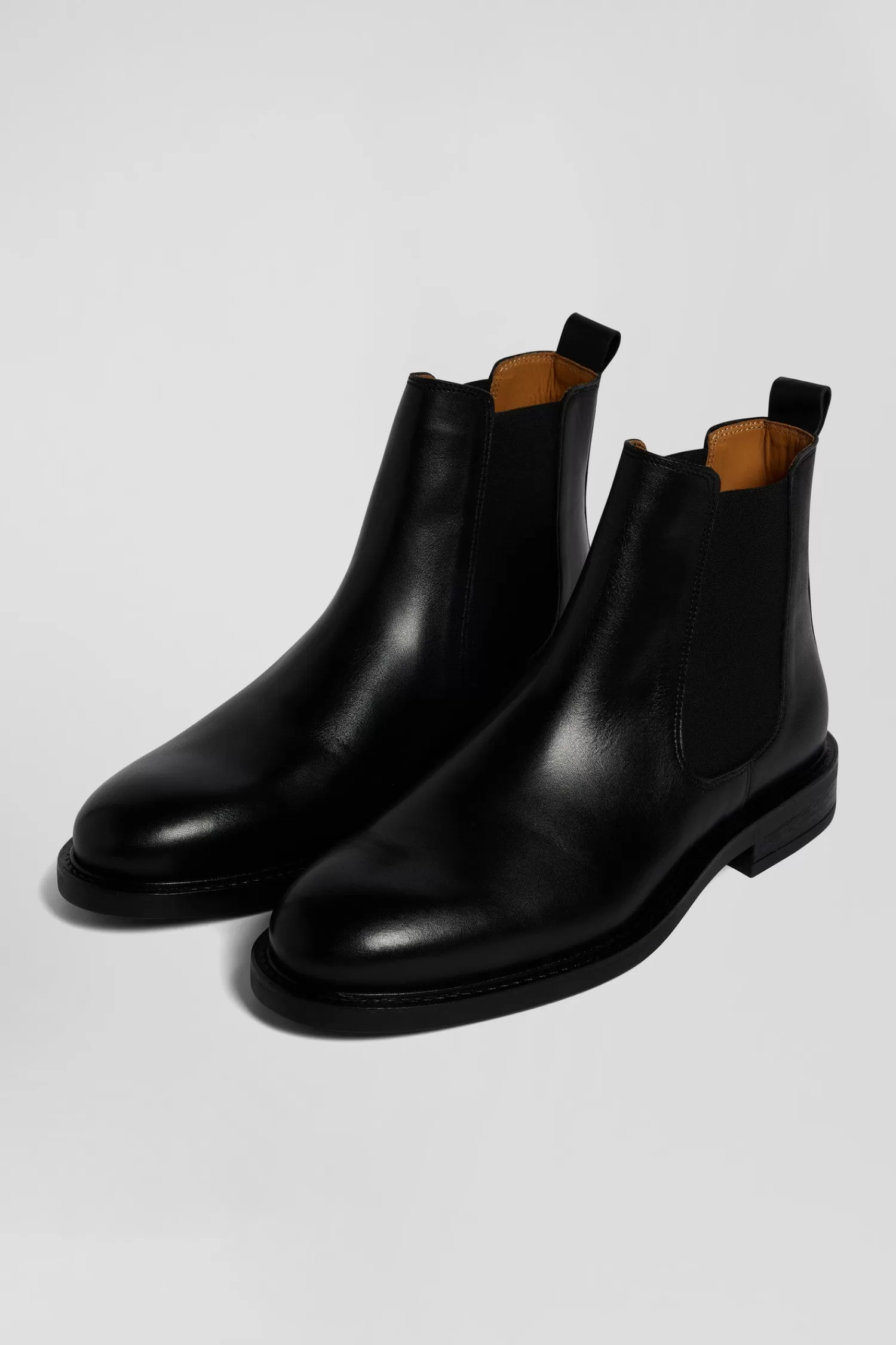 Eden Park Black leather Chelsea boots< Boots