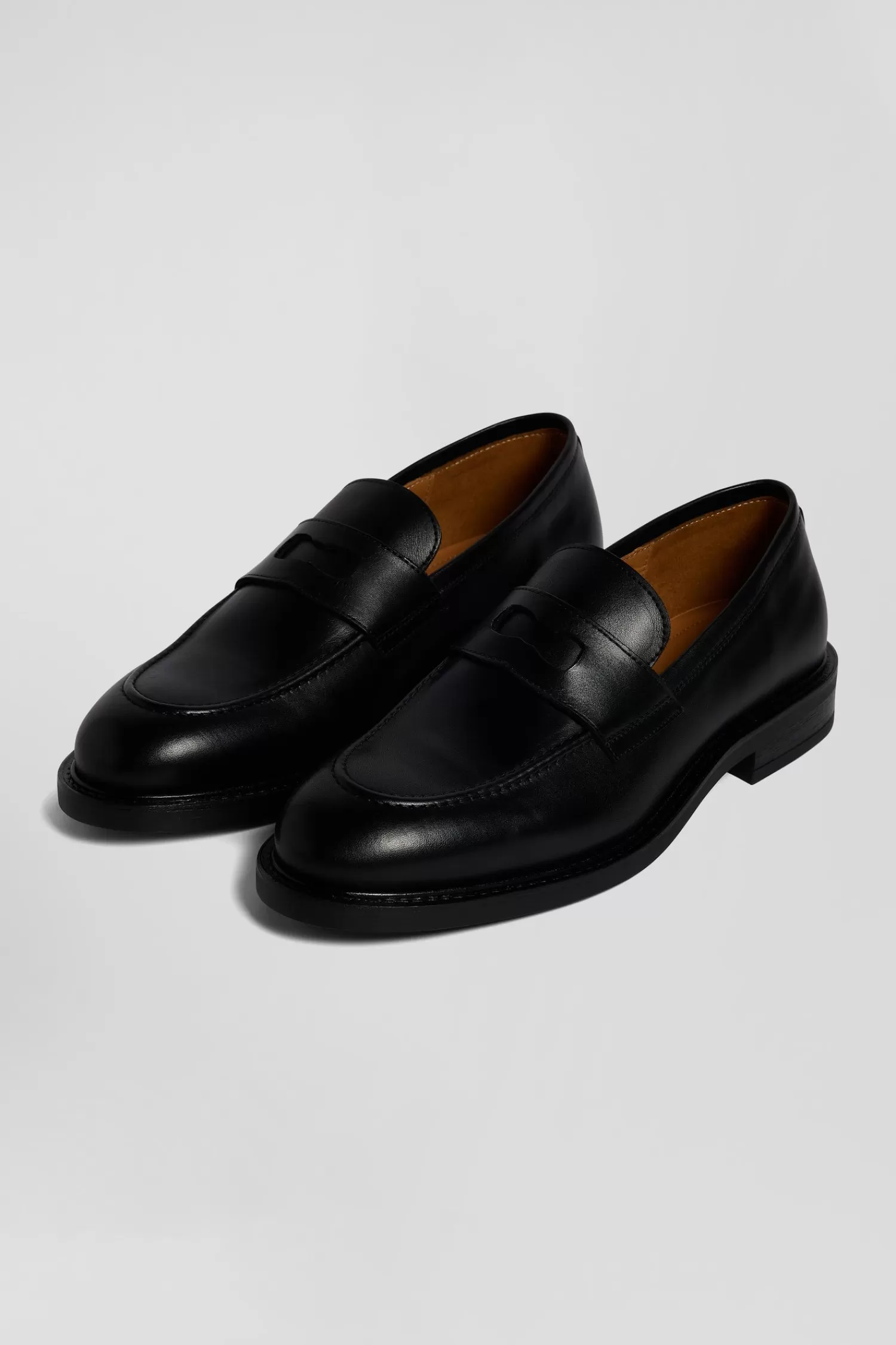 Eden Park Black leather loafers< Loafers