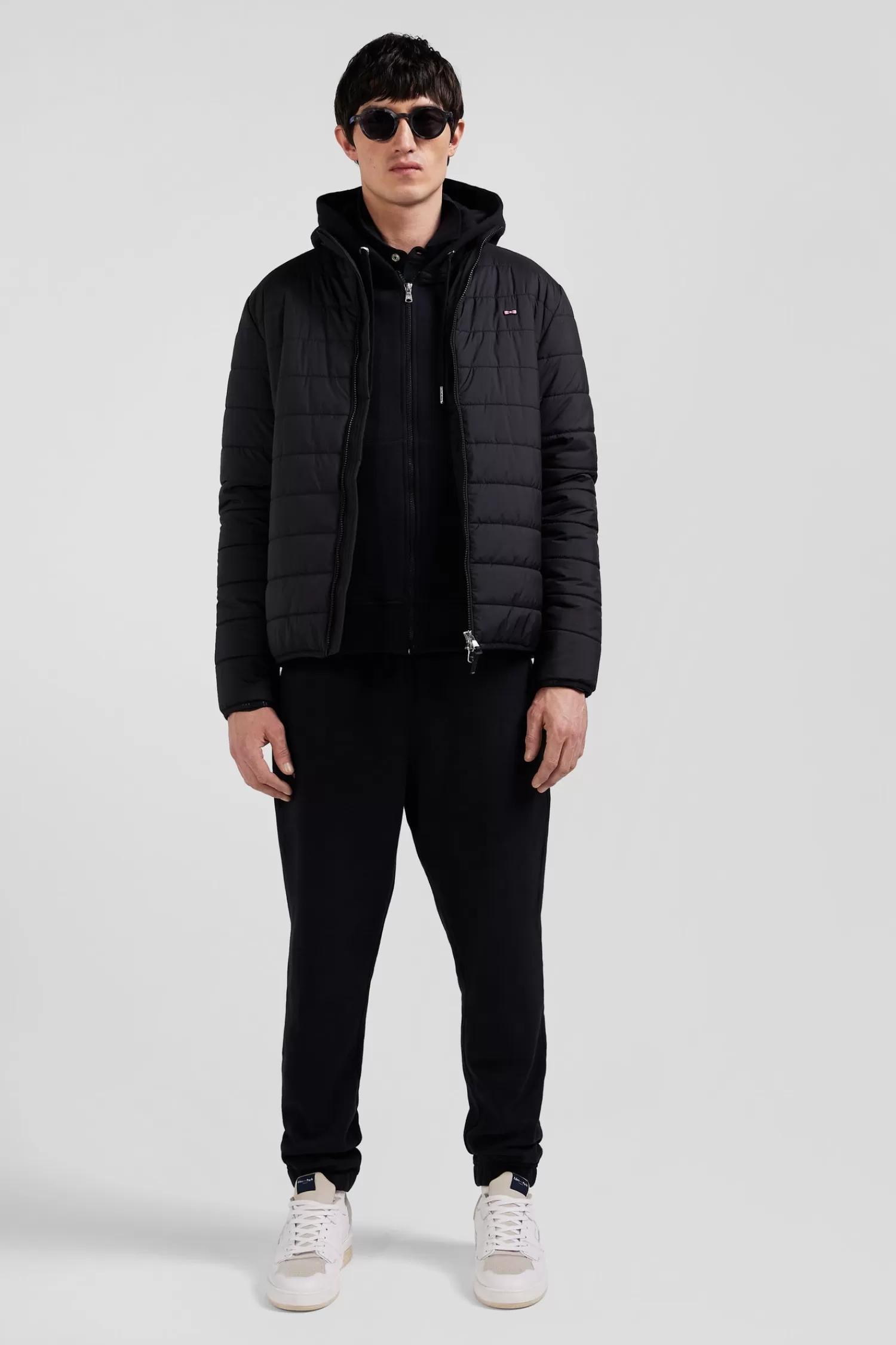 Eden Park Black long-sleeved high collar down jacket< Coats And Jackets