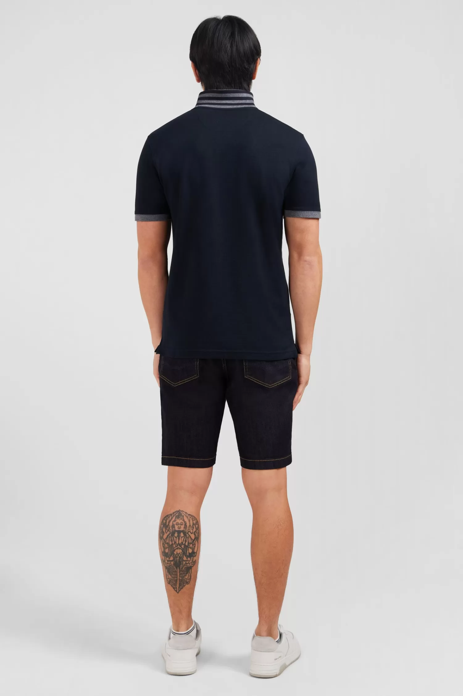 black_pima_cotton_polo_with_contrasting_accents_2.webp Eden Park Black pima cotton polo with contrasting accents< Polos