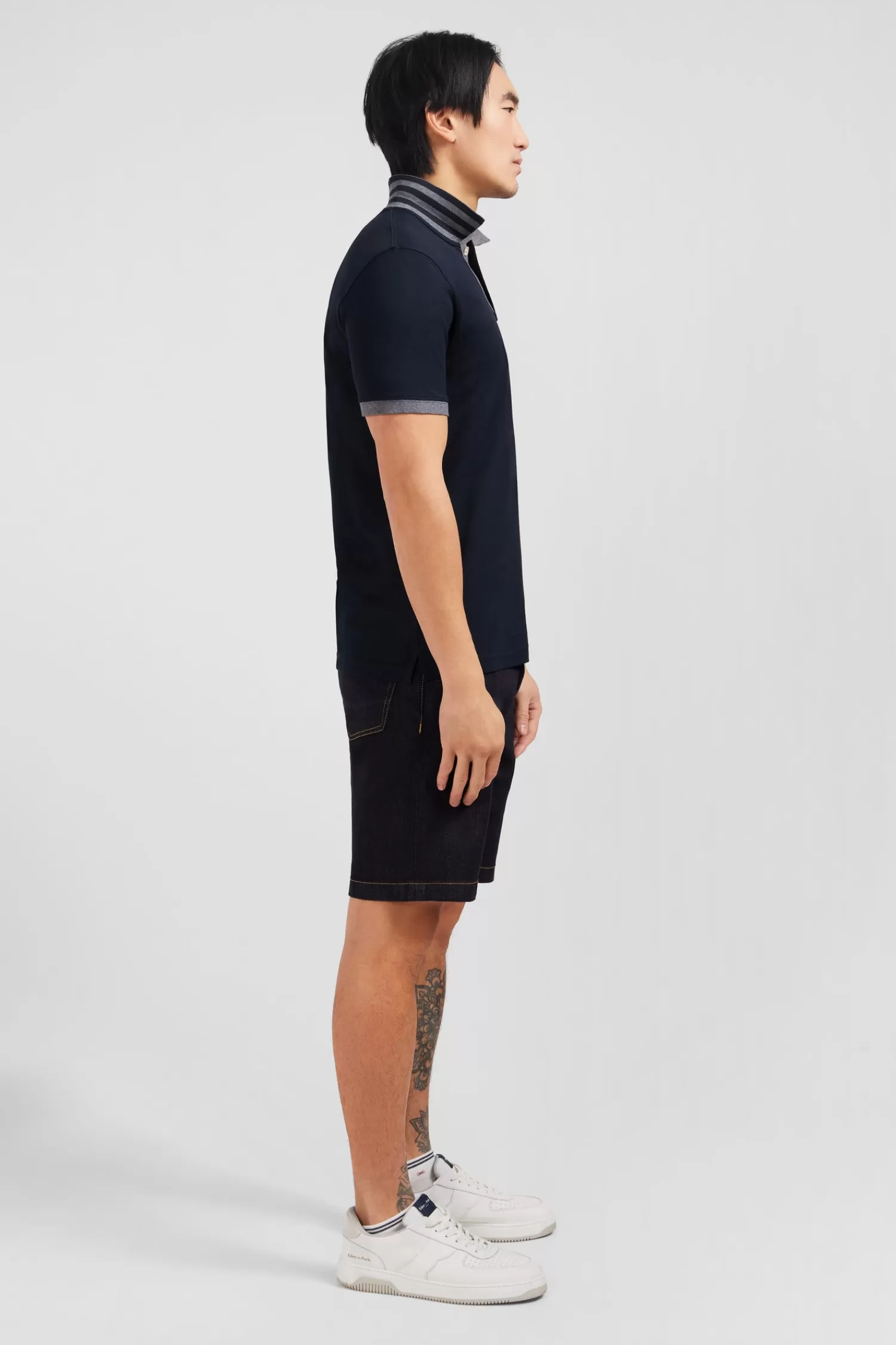 black_pima_cotton_polo_with_contrasting_accents_5.webp Eden Park Black pima cotton polo with contrasting accents< Polos