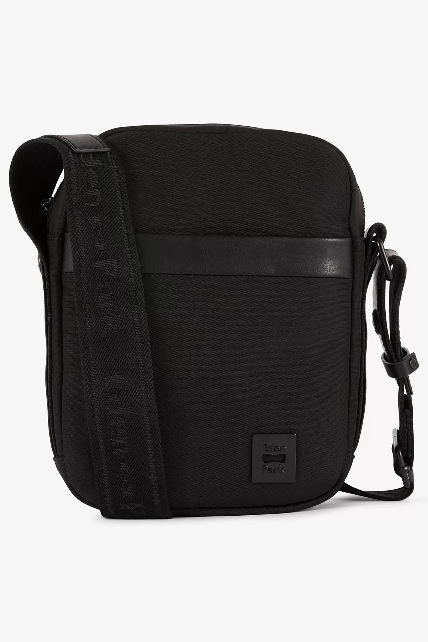 Eden Park Black plain messenger bag< Bags