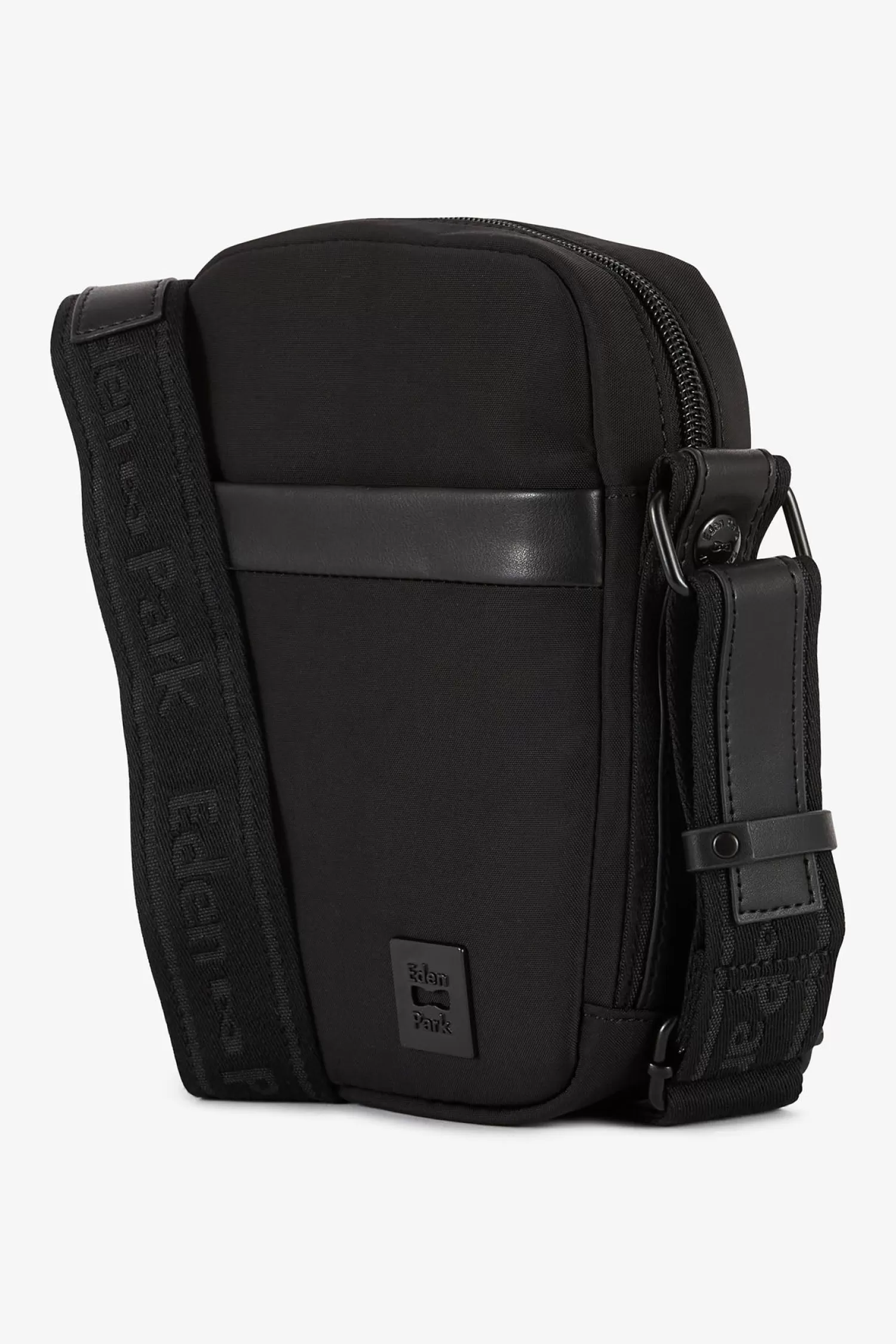 Eden Park Black plain messenger bag< Bags