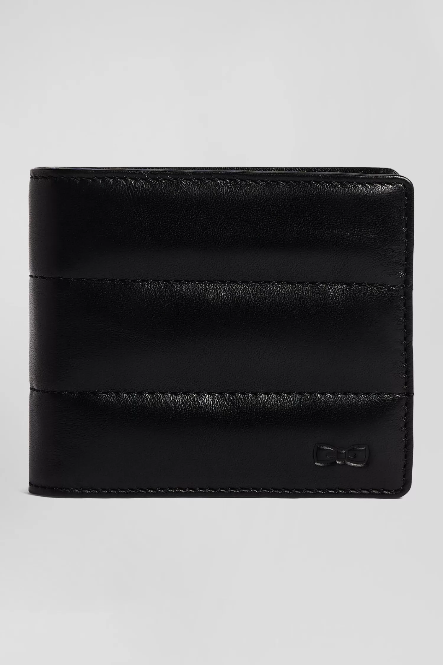 Eden Park Black quilted leather card holder< Portfolios