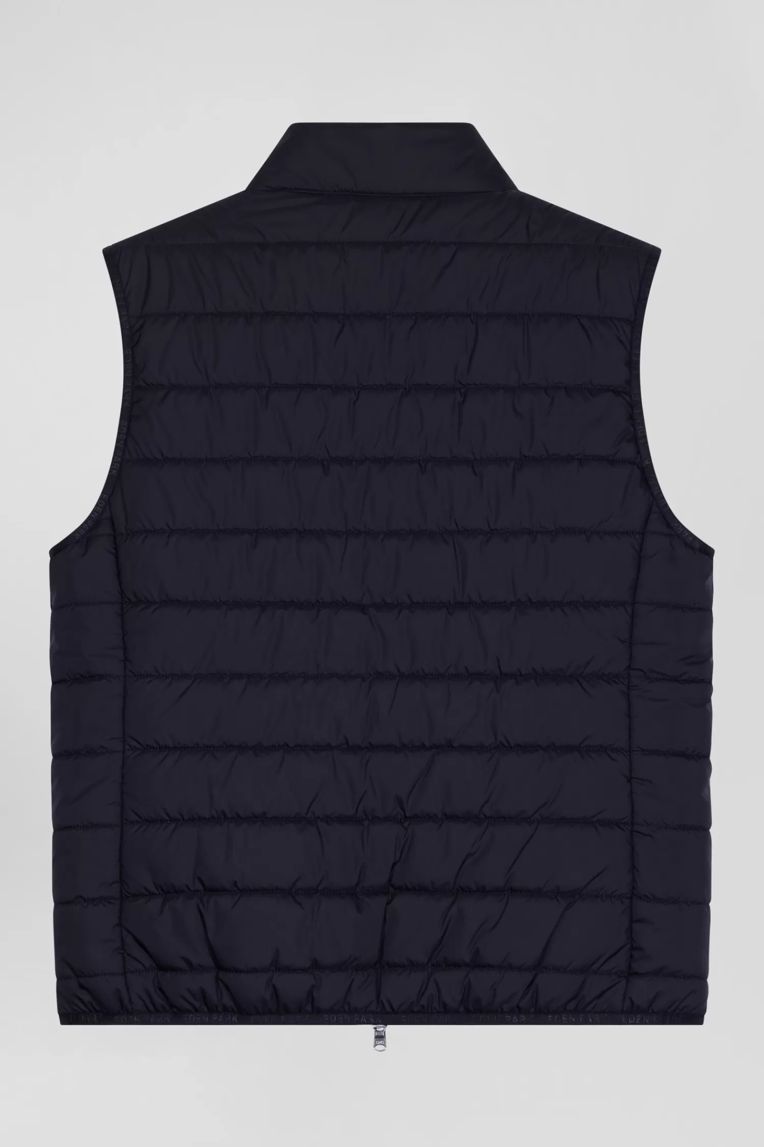 black_quilted_sleeveless_high_collar_down_vest_3.webp Eden Park Black quilted sleeveless high collar down vest< Coats And Jackets