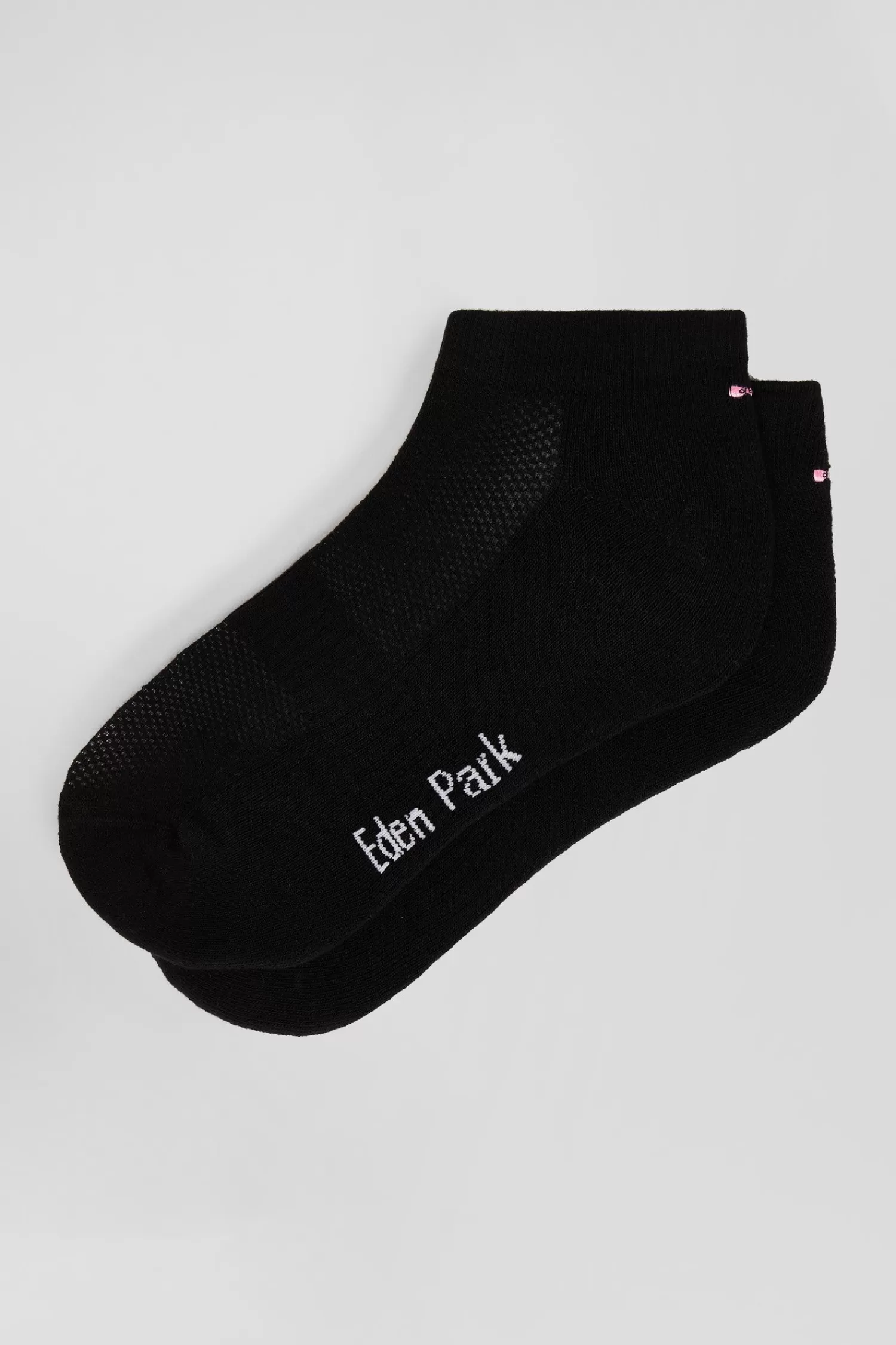 Eden Park Black stretch cotton low-cut socks< Socks