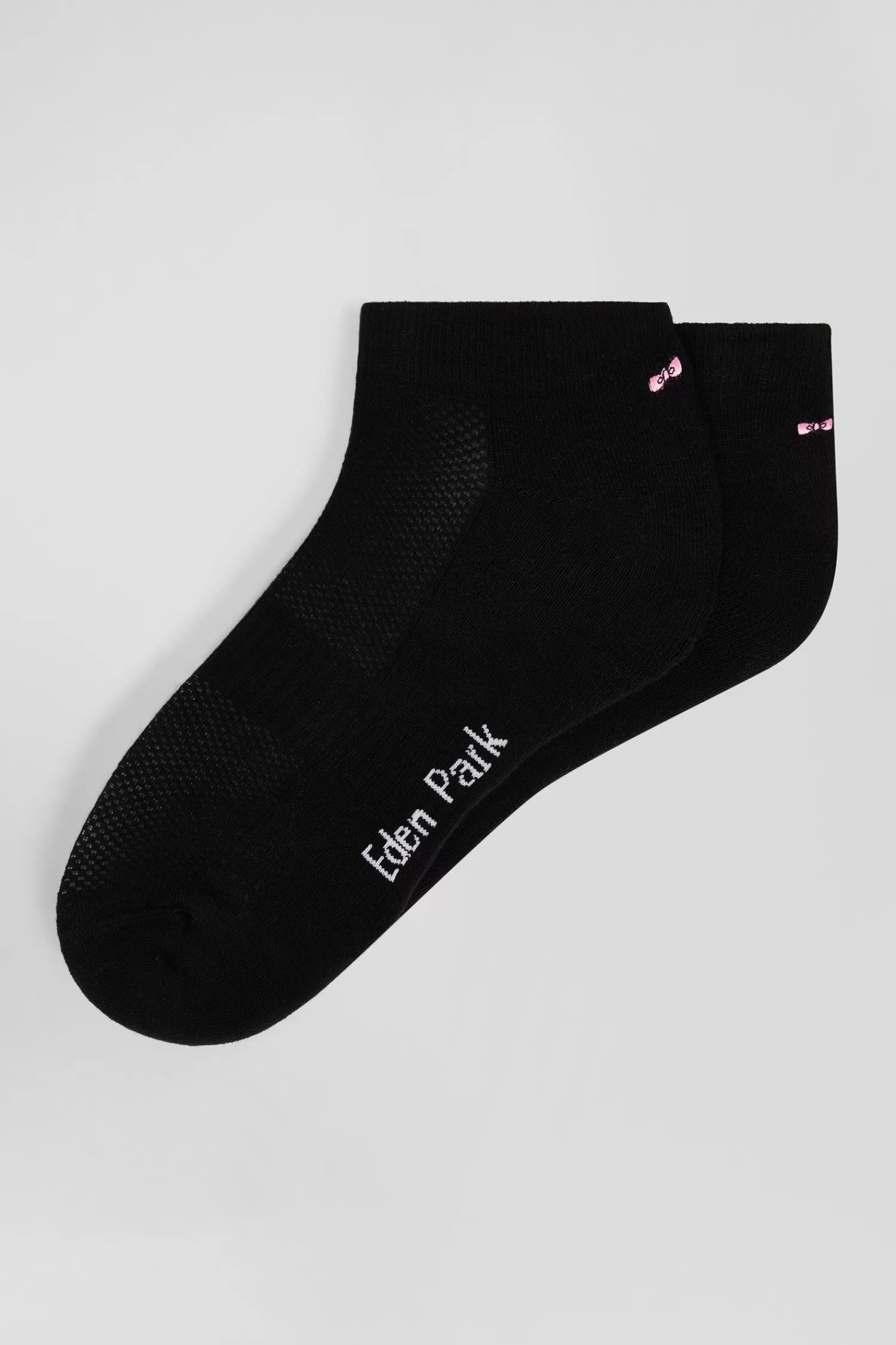 Eden Park Black stretch cotton low-cut socks< Socks