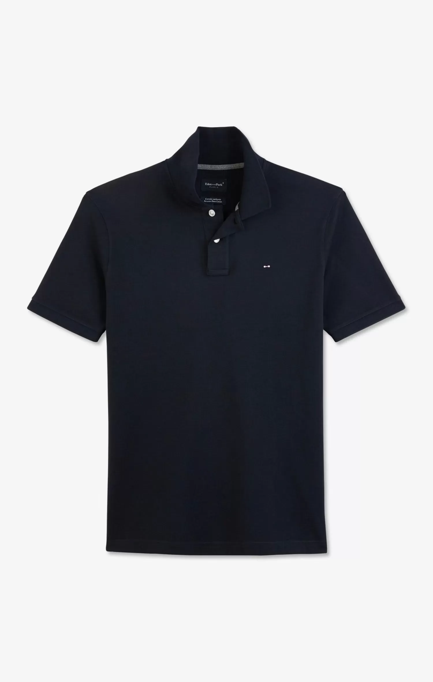 Eden Park Black stretch pima cotton polo< Polos