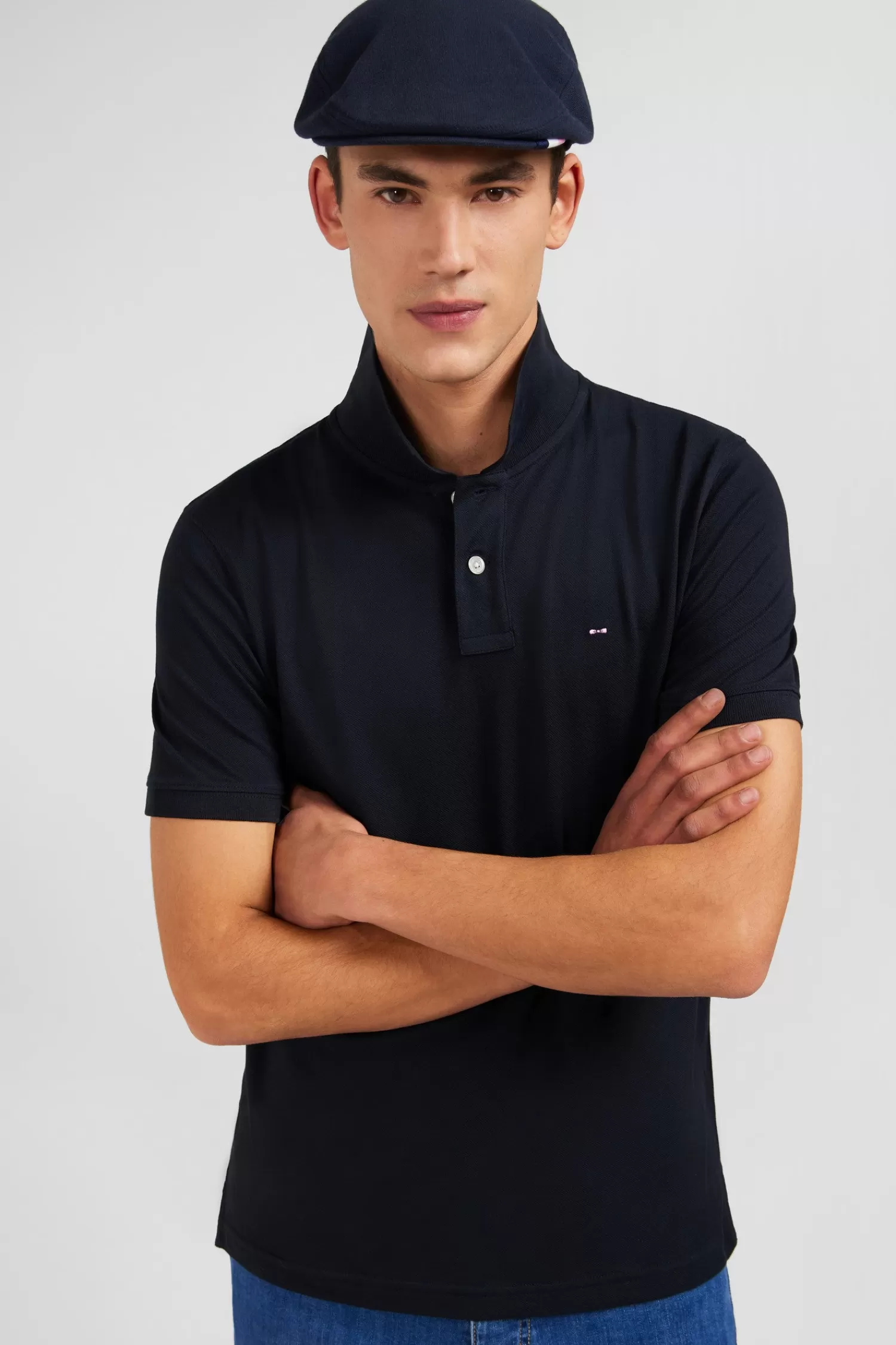 black_stretch_pima_cotton_polo_3.webp Eden Park Black stretch pima cotton polo< Polos