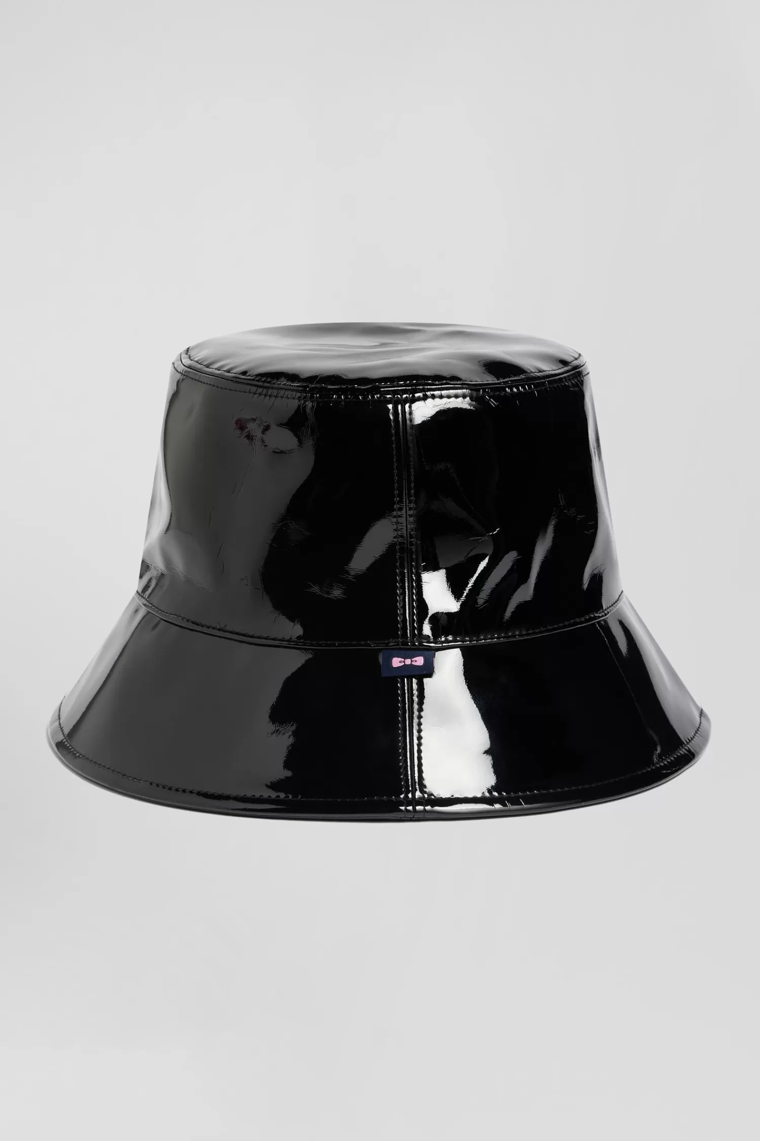 Eden Park Black vinyl bucket hat<Women Accessories