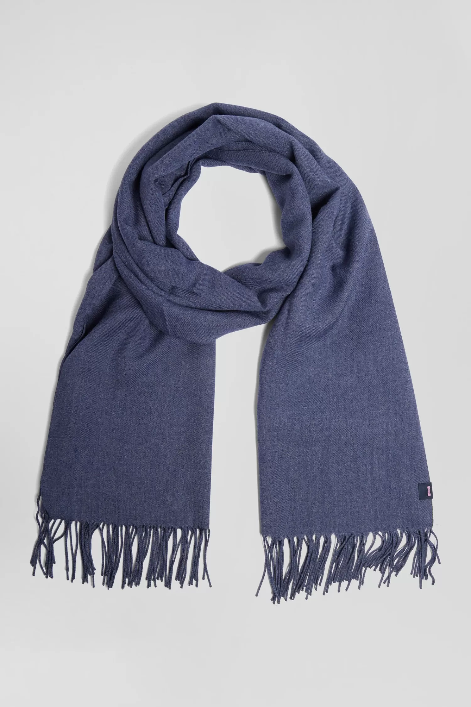 Eden Park Blue fringed plain scarf< Scarves And Wraps
