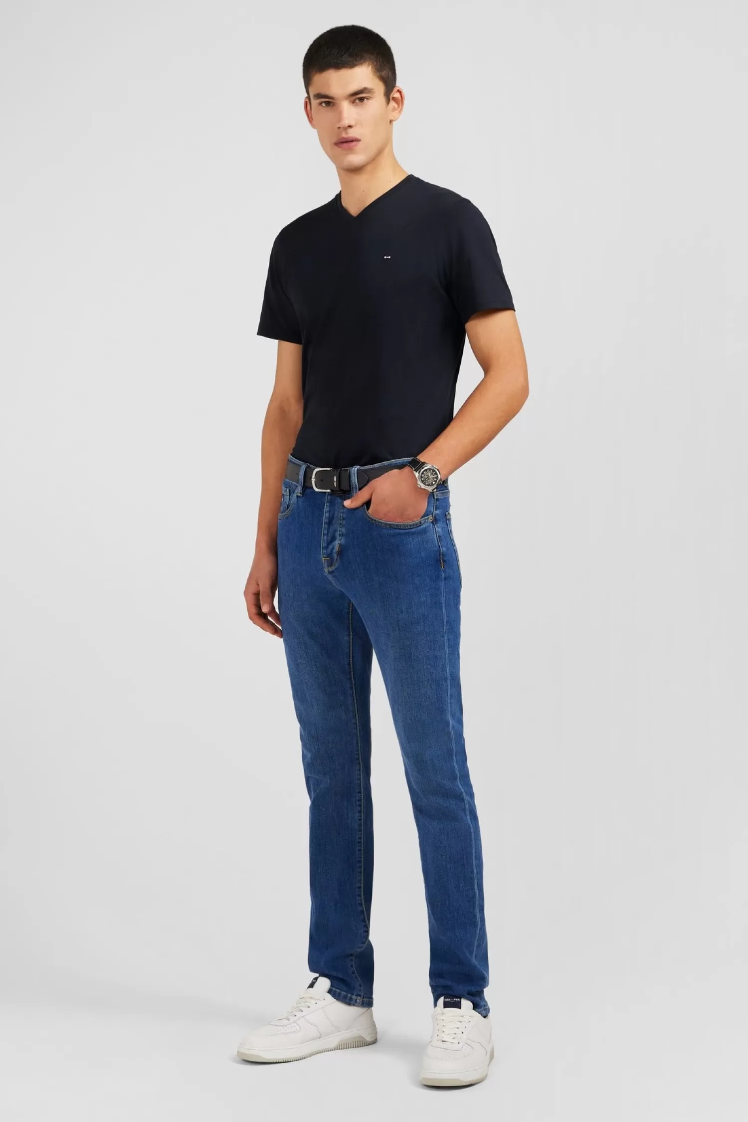 Eden Park Blue jeans in stretch cotton< Pants
