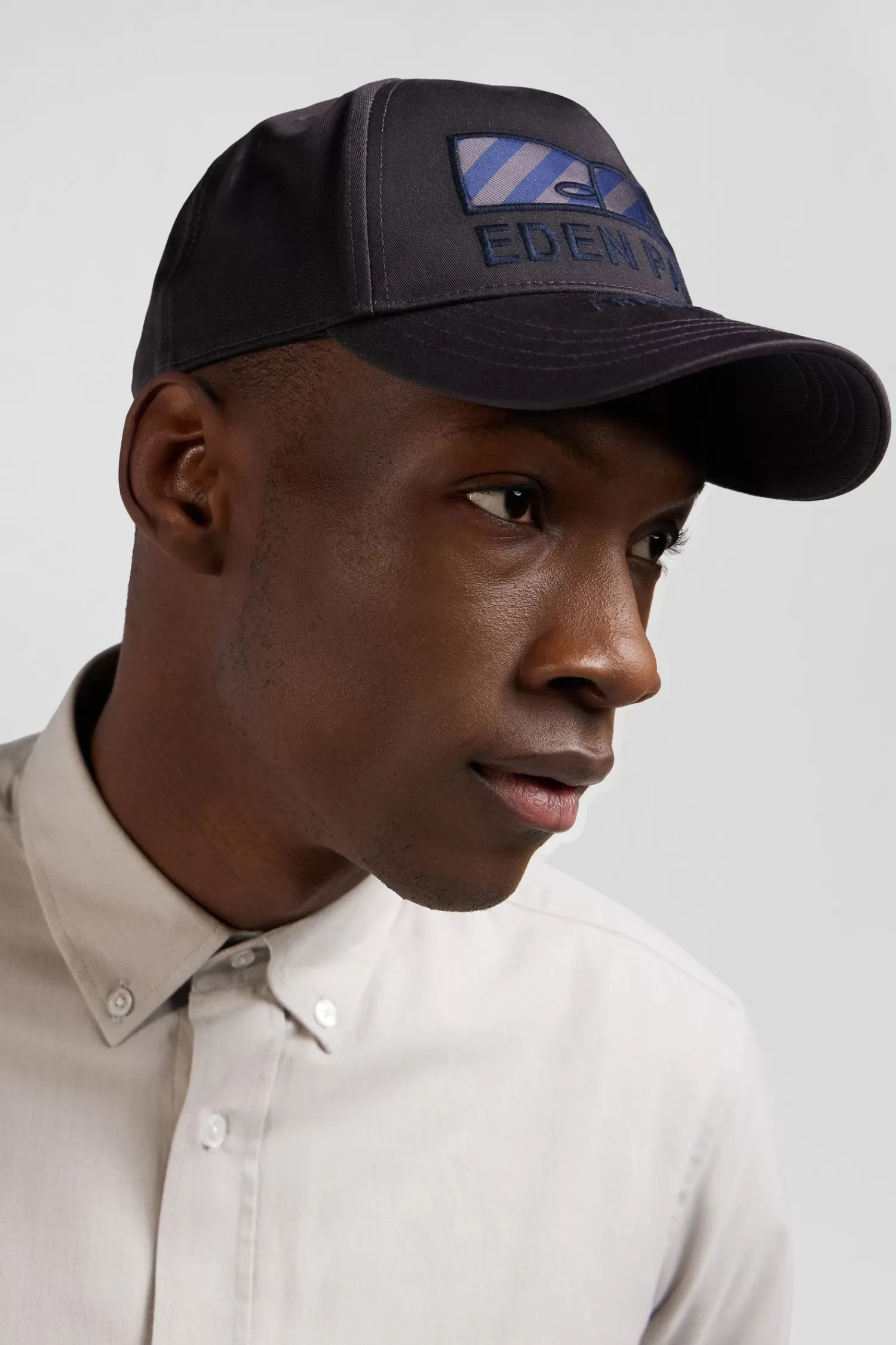 Eden Park Brown cotton cap with bow tie< Caps