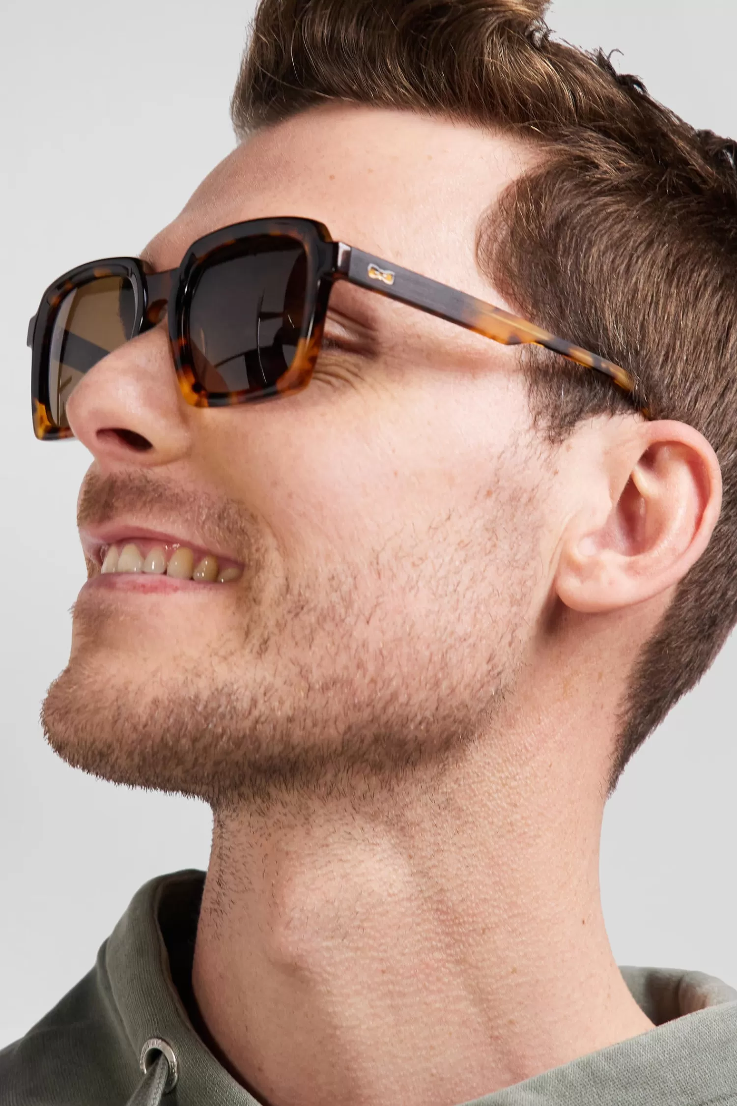 Eden Park Brown square acetate sunglasses< Sunglasses