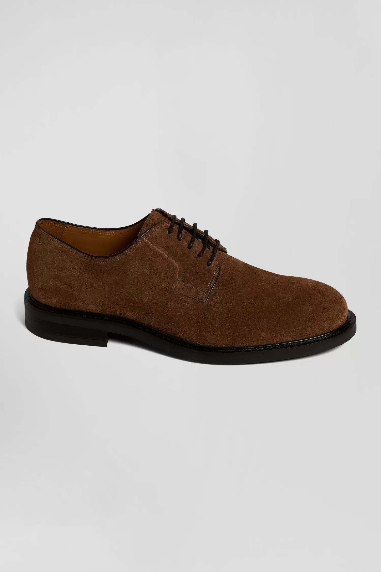 Eden Park Brown suede leather lace-up Derbies< Derbies