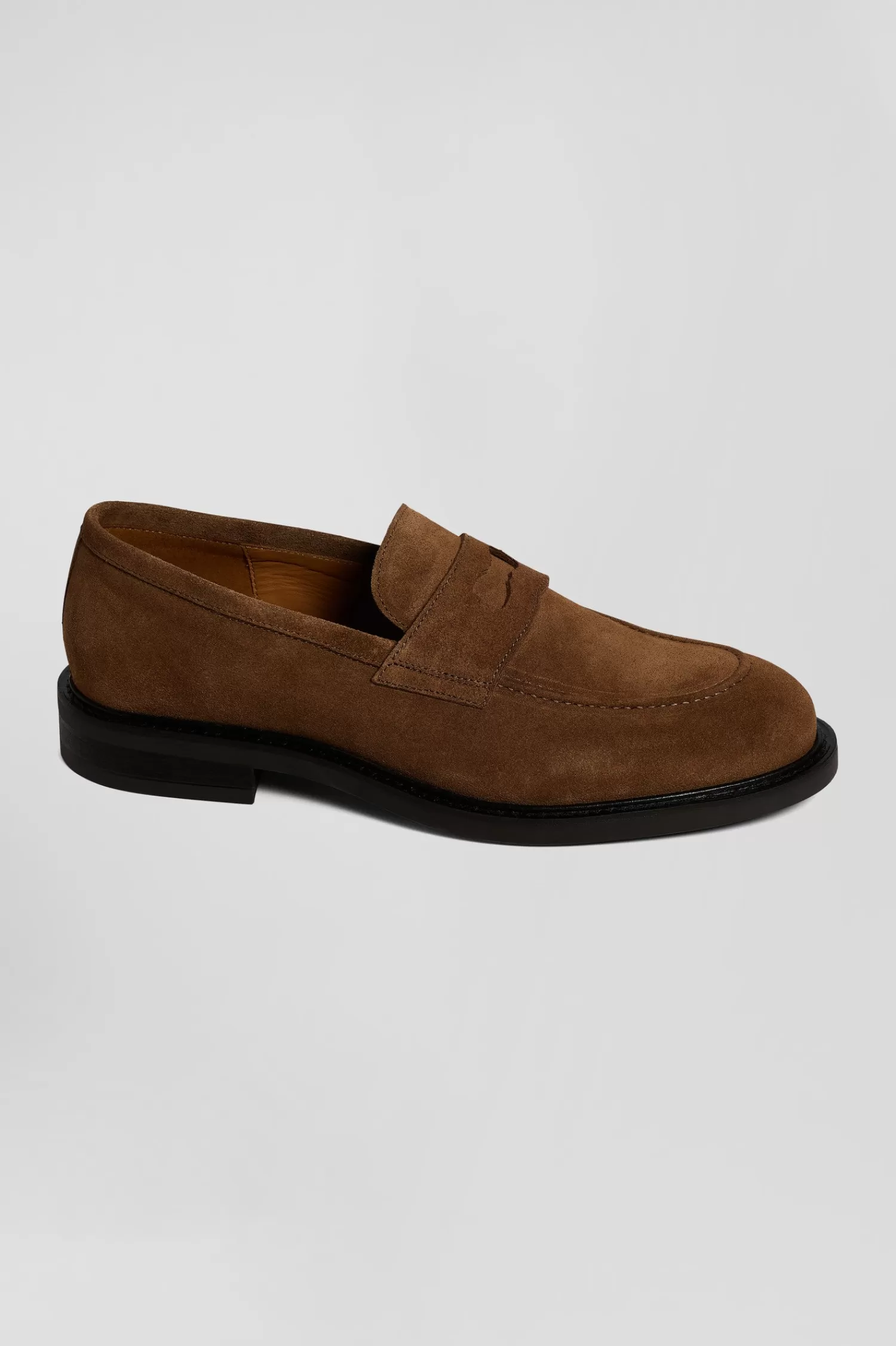 Eden Park Brown suede leather loafers< Loafers