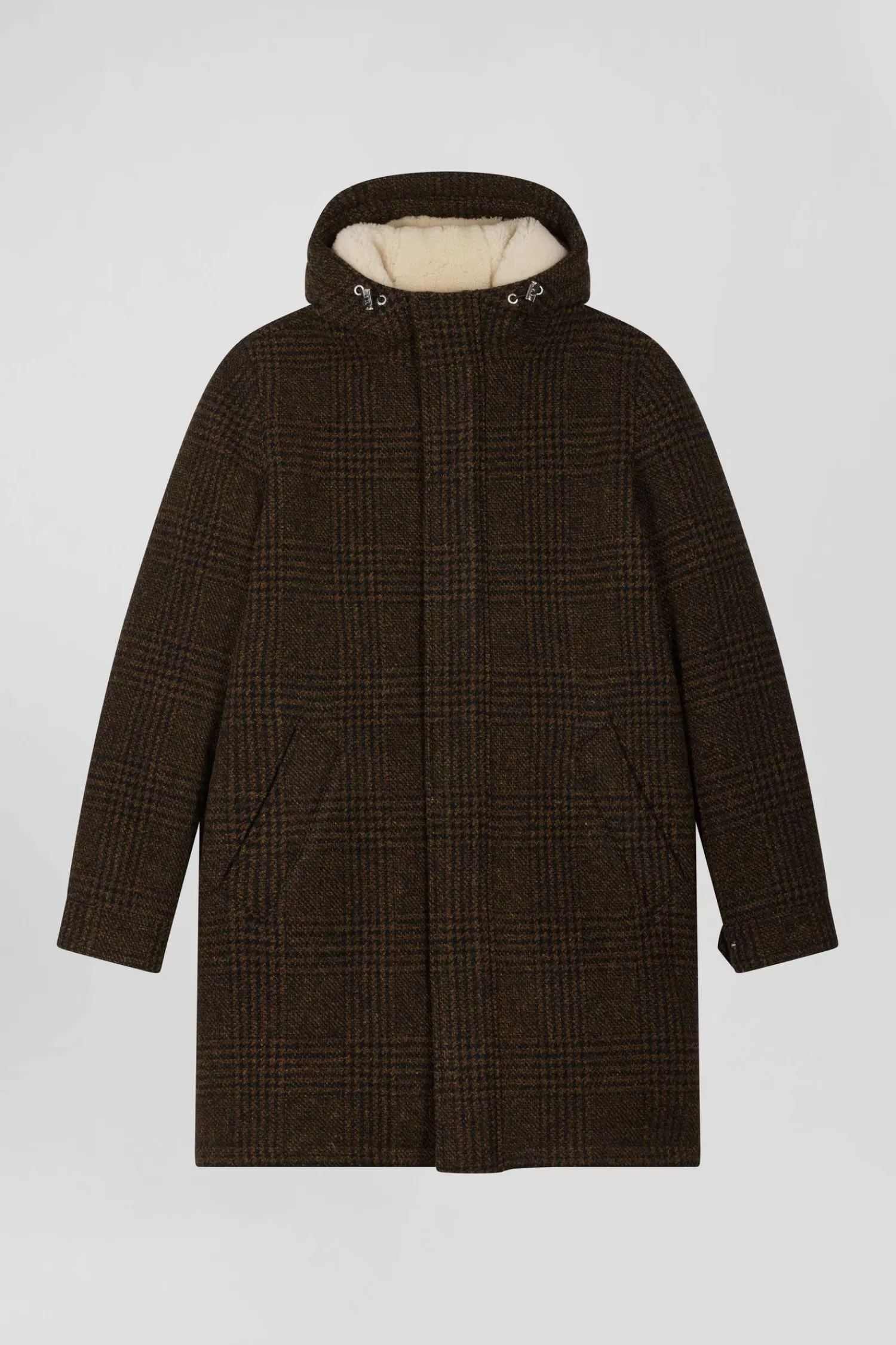 Eden Park Brown wool parka< Coats And Jackets