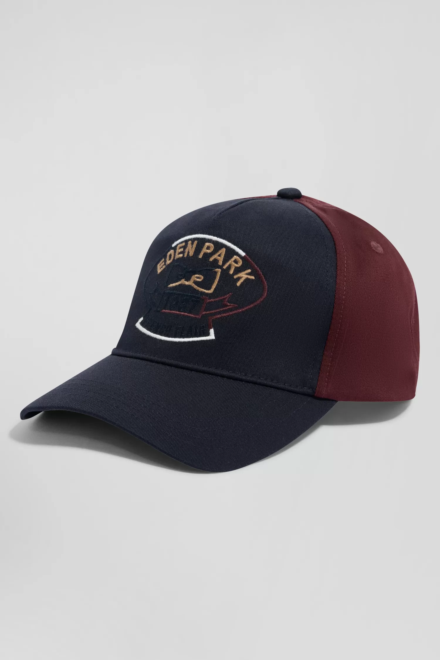 Eden Park Burgundy and navy blue cotton cap< Caps