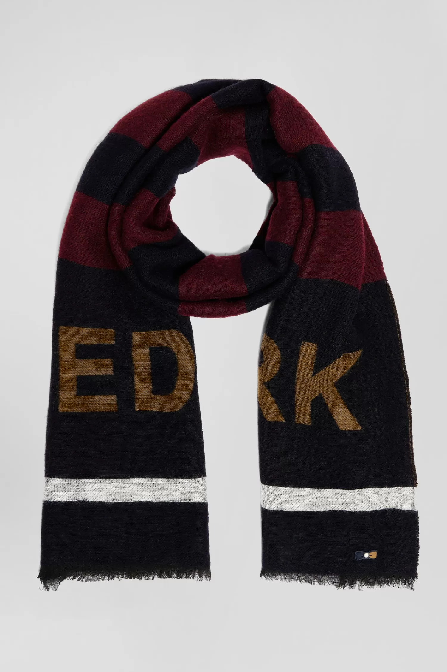 Eden Park Burgundy striped scarf< Scarves And Wraps