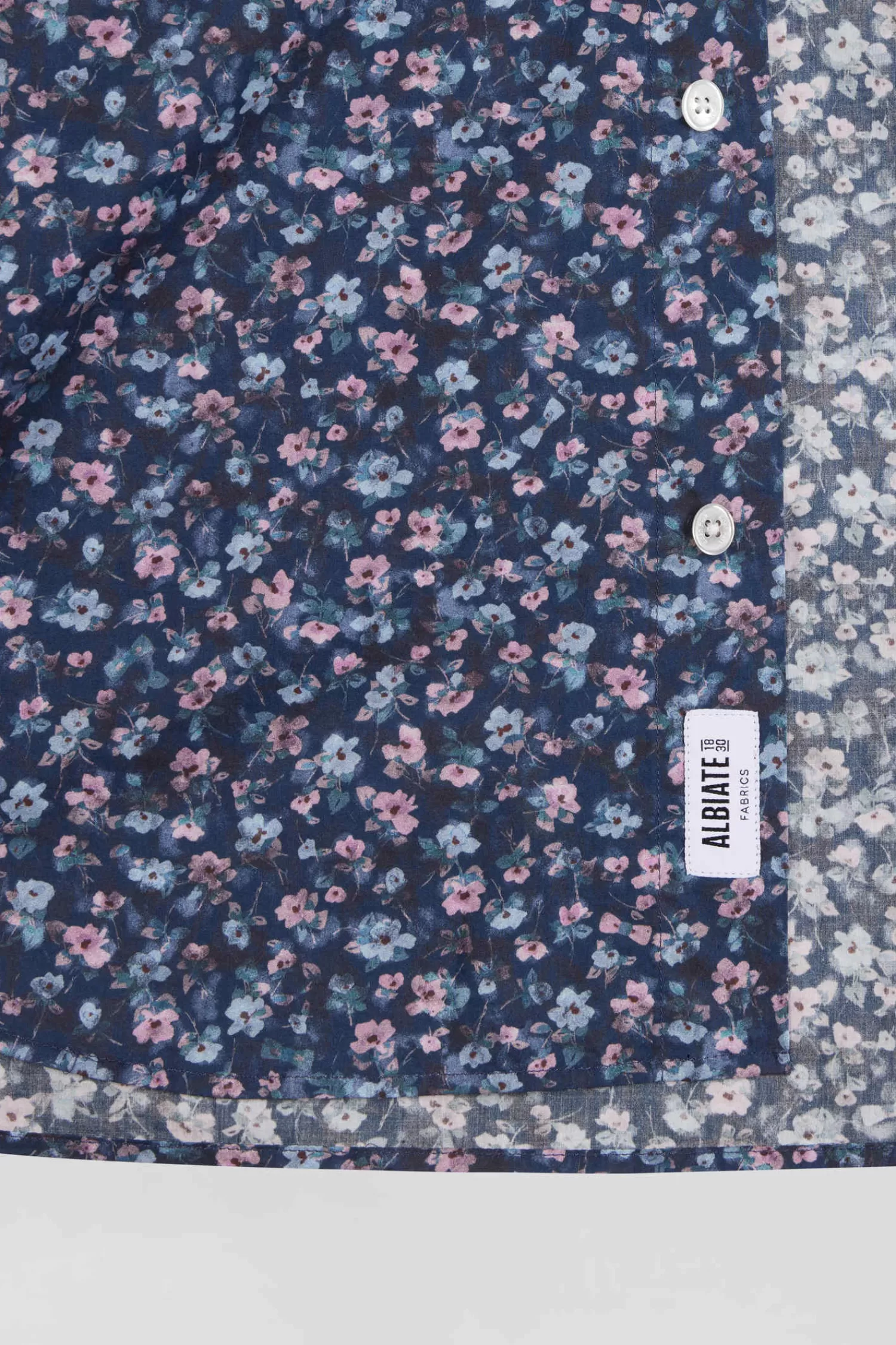 chemise_en_coton__microimprim_bleu_fonc_coupe_regular_7.webp Eden Park Chemise en coton à microimprimé bleu foncé coupe Regular< Shirts