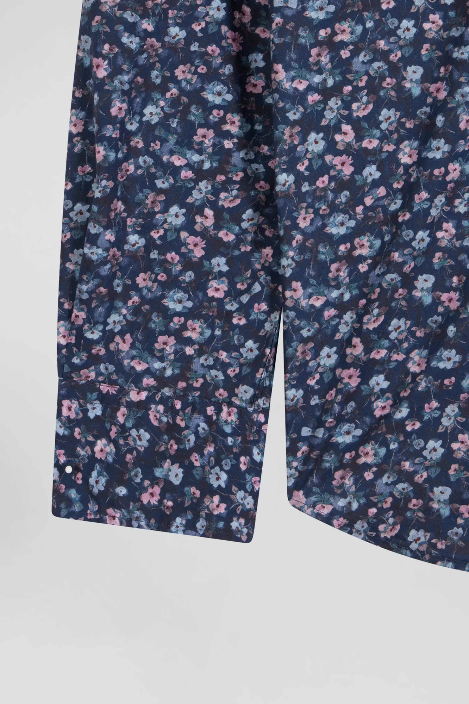 chemise_en_coton__microimprim_bleu_fonc_coupe_regular_8.webp Eden Park Chemise en coton à microimprimé bleu foncé coupe Regular< Shirts