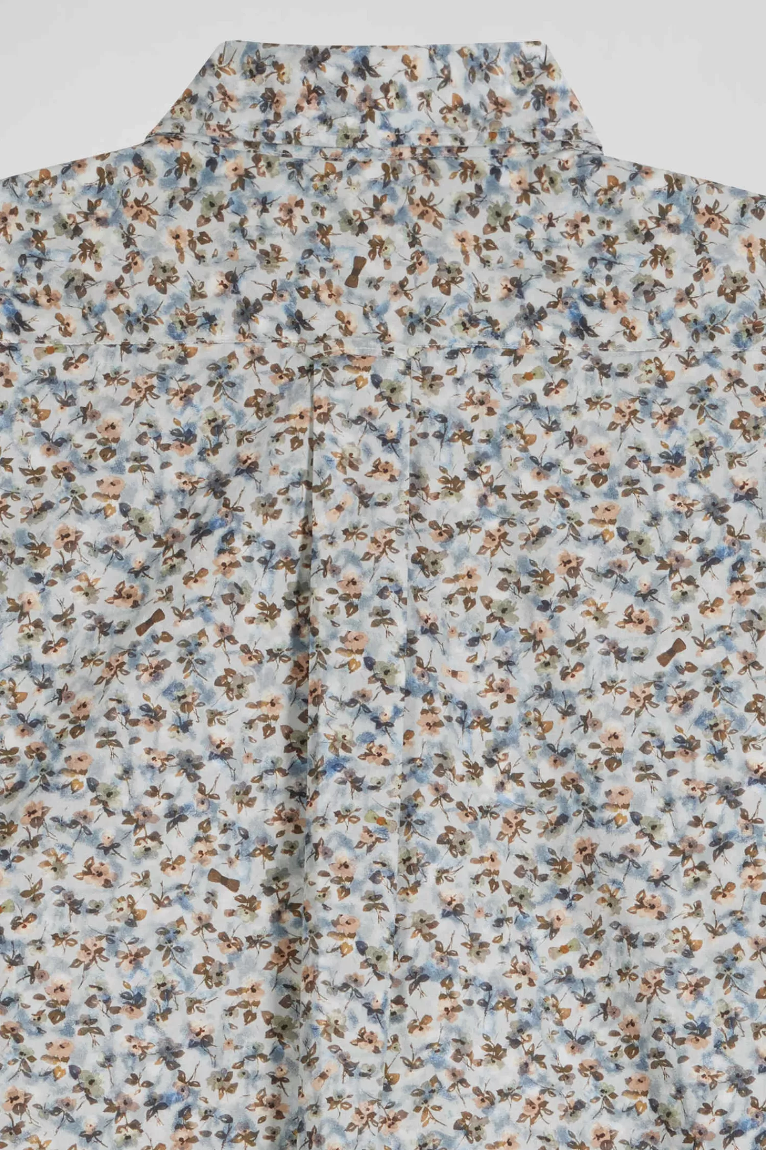 chemise_en_coton__microimprim_vert_coupe_regular_7.webp Eden Park Chemise en coton à microimprimé vert coupe Regular< Shirts