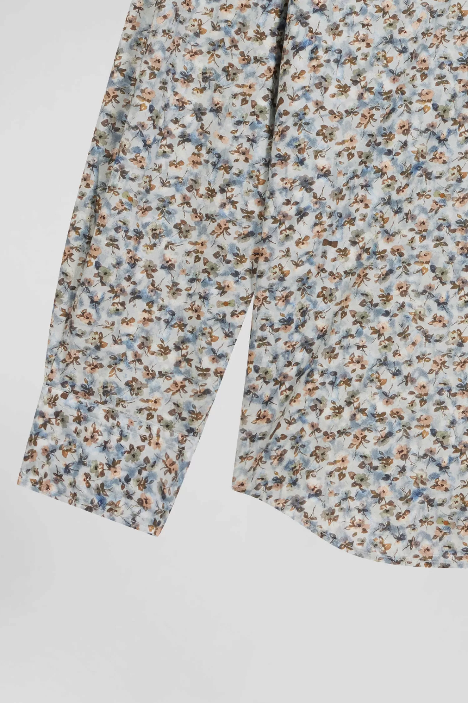 chemise_en_coton__microimprim_vert_coupe_regular_8.webp Eden Park Chemise en coton à microimprimé vert coupe Regular< Shirts