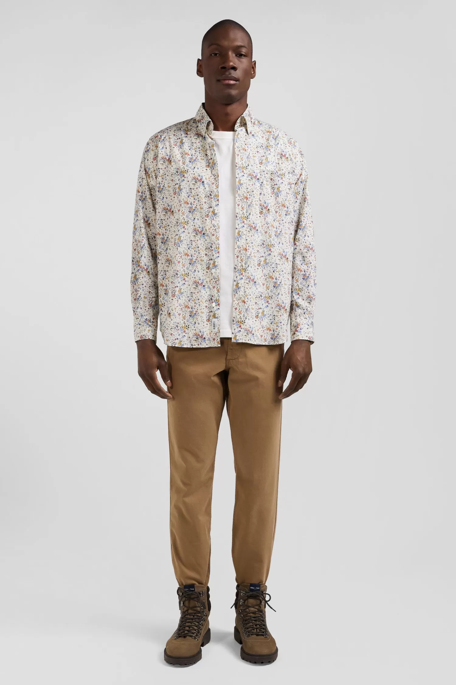Eden Park Chemise en popeline de coton imprimé floral coupe Regular< Shirts