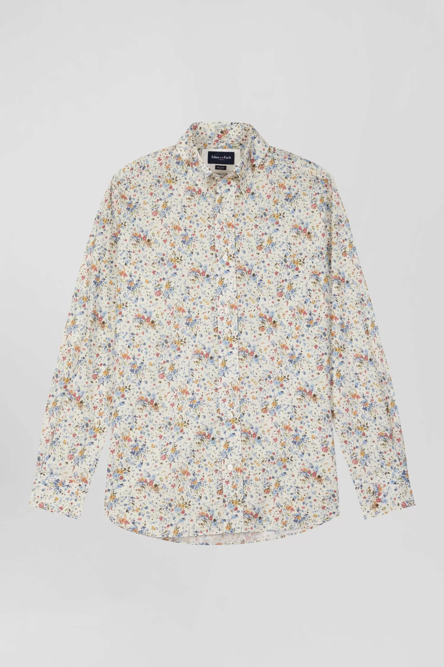 Eden Park Chemise en popeline de coton imprimé floral coupe Regular< Shirts