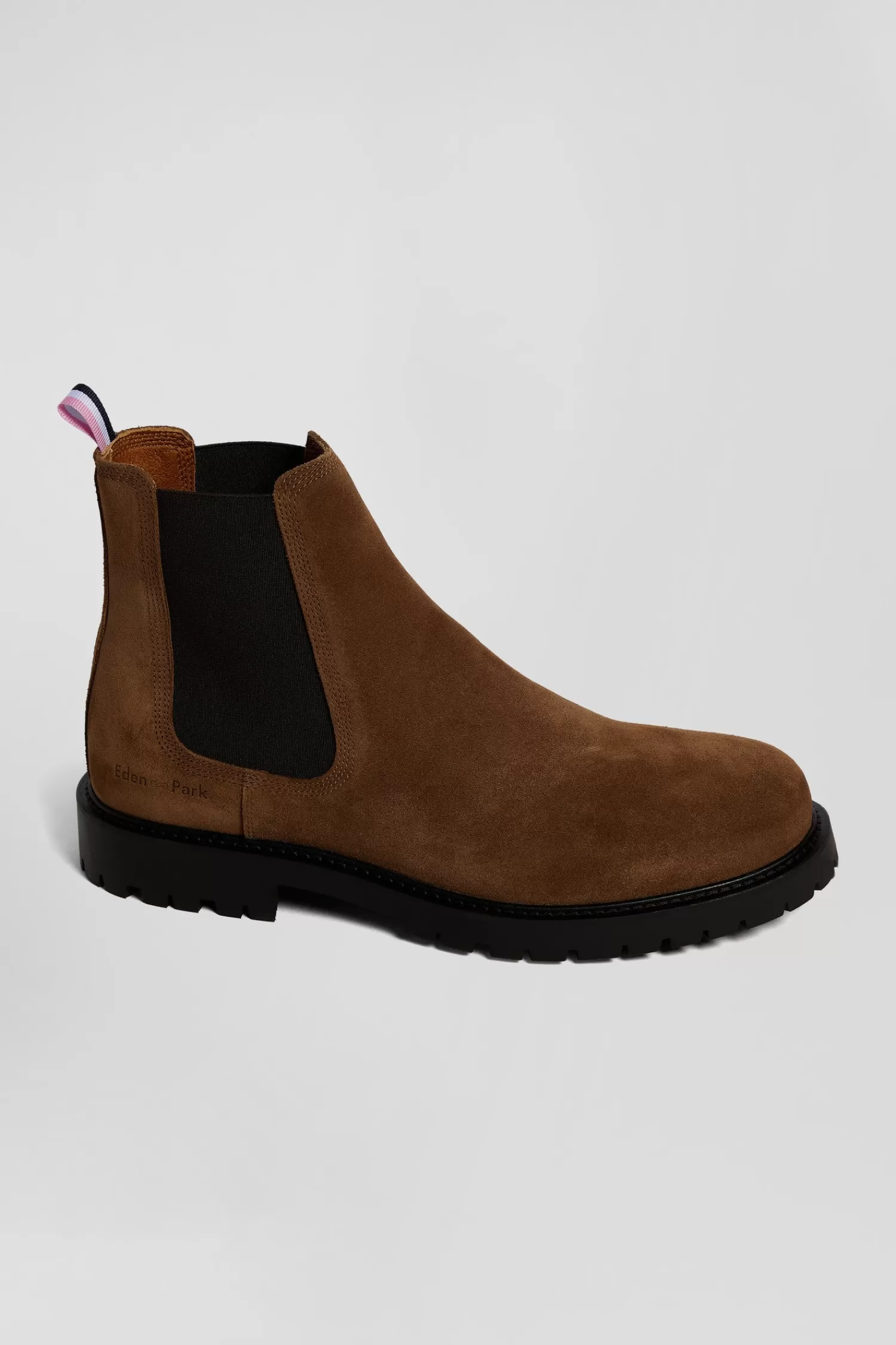 Eden Park Chunky sole brown leather Chelsea boots< Boots