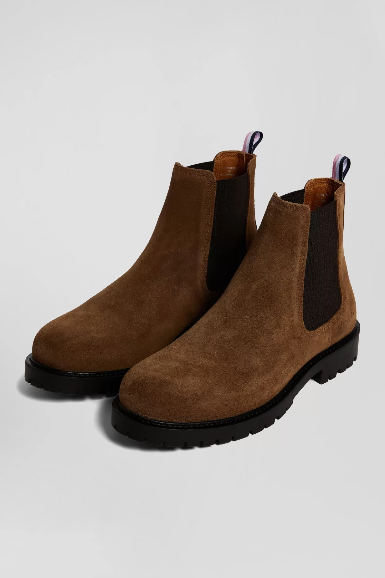 Eden Park Chunky sole brown leather Chelsea boots< Boots
