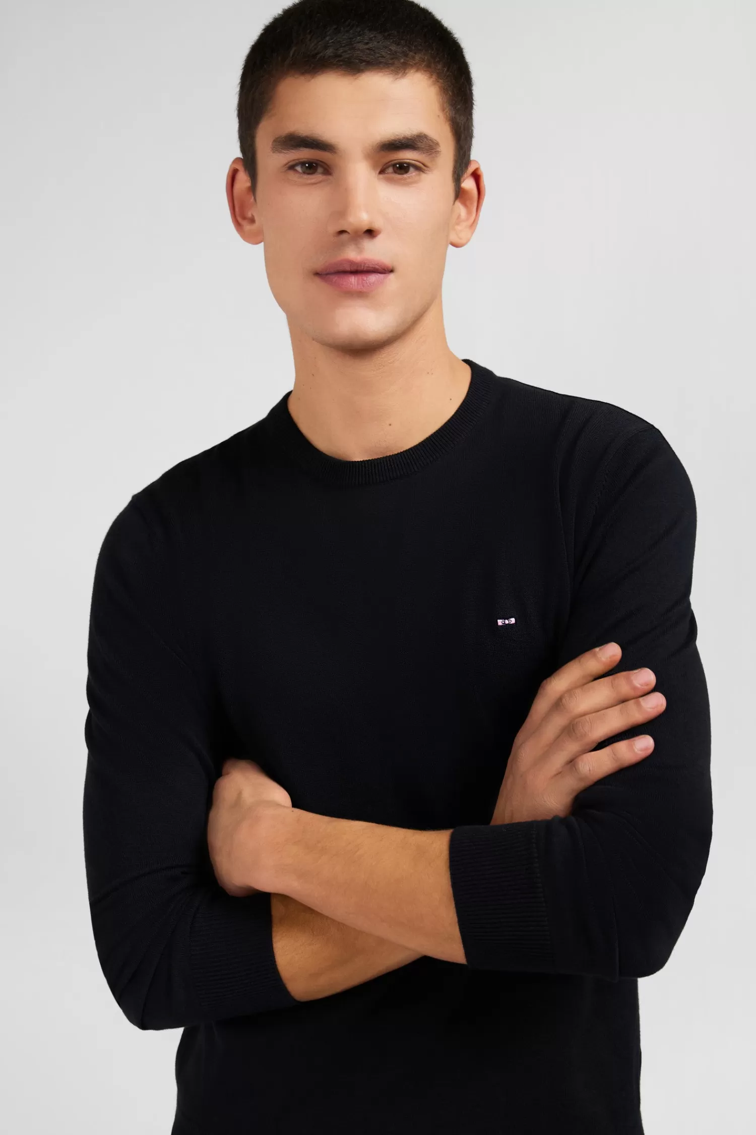 crew_black_cotton_jumper_3.webp Eden Park Crew black cotton jumper< Sweaters