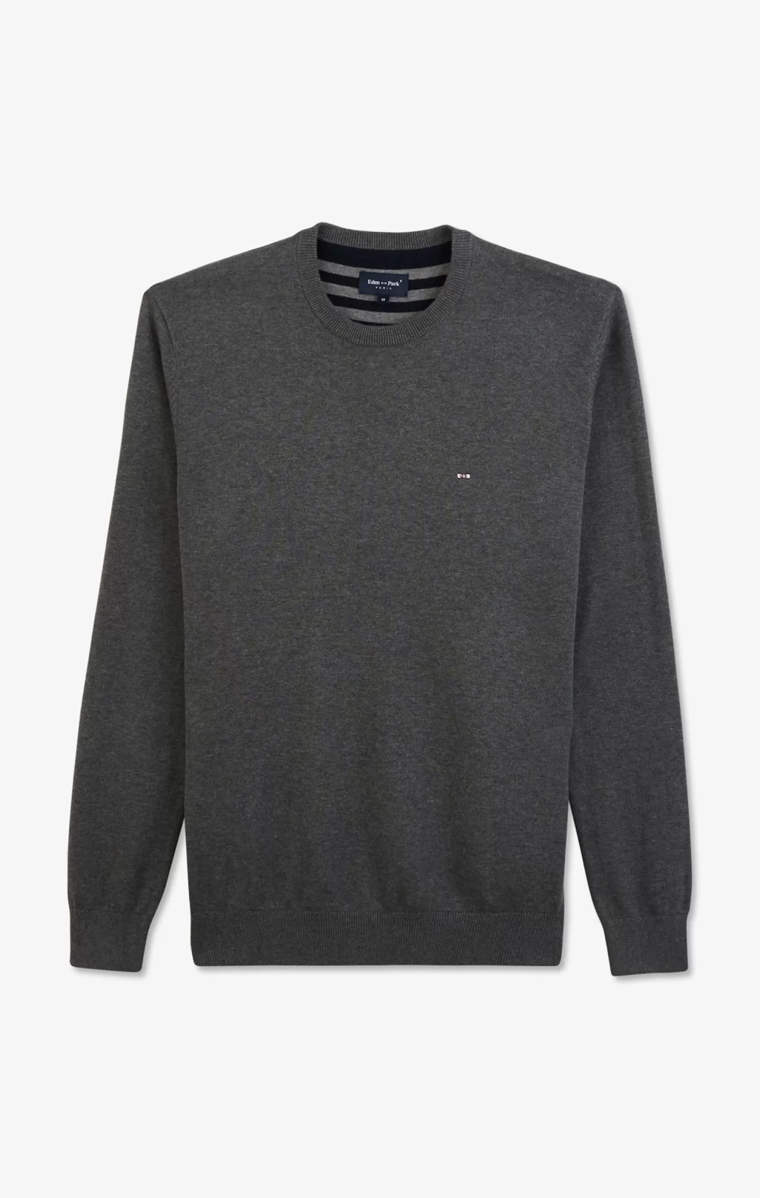 Eden Park Crew grey cotton jumper< Sweaters