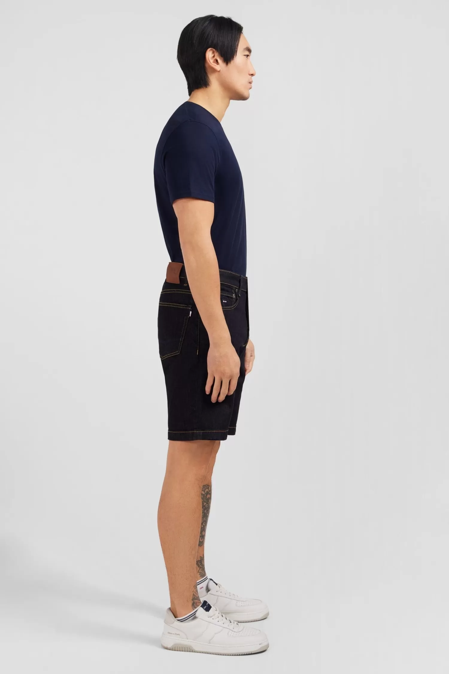 dark_blue_denim_shorts_3.webp Eden Park Dark blue denim shorts< Shorts And Bermudas