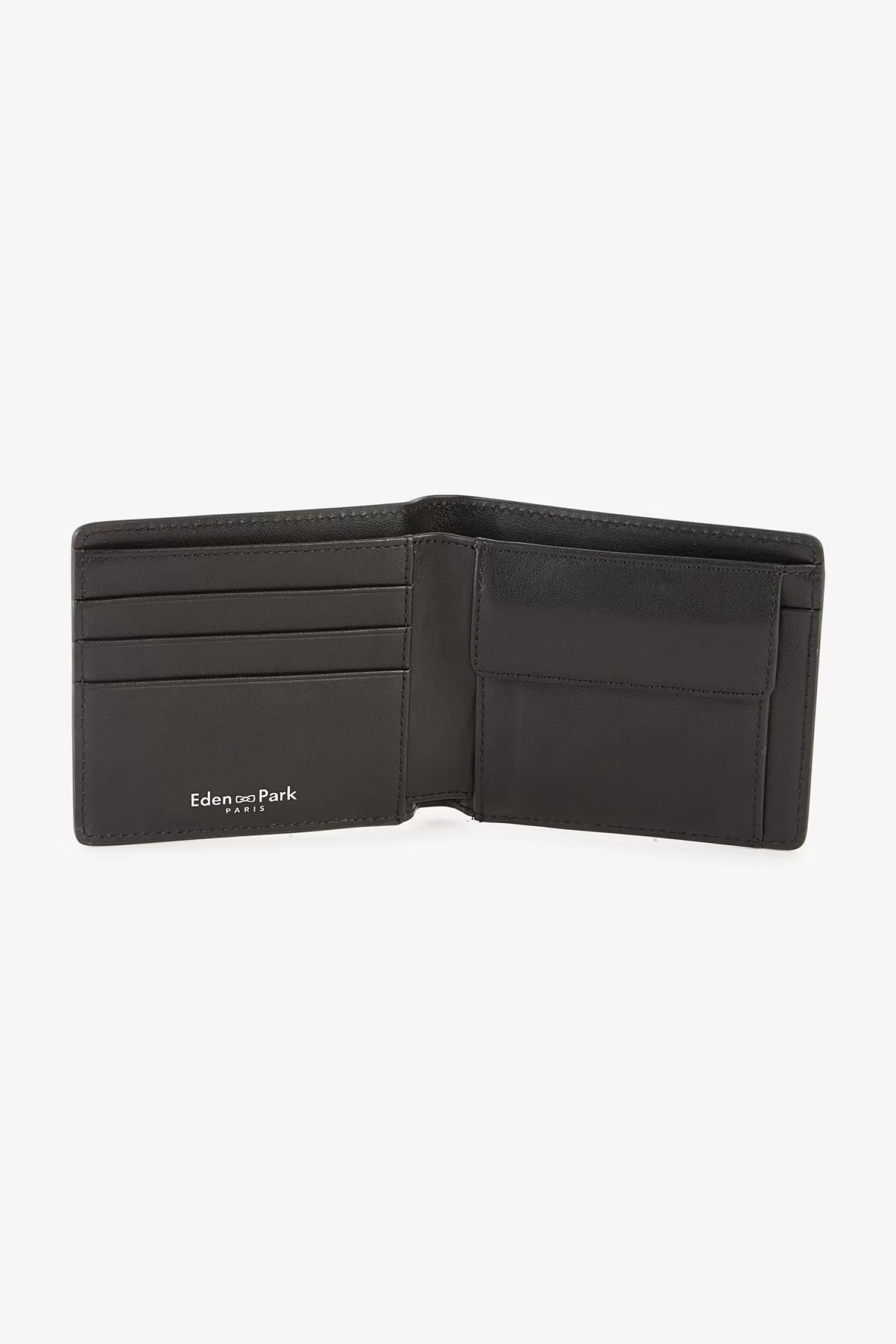 Eden Park Dark blue rubber Italian-style wallet< Portfolios