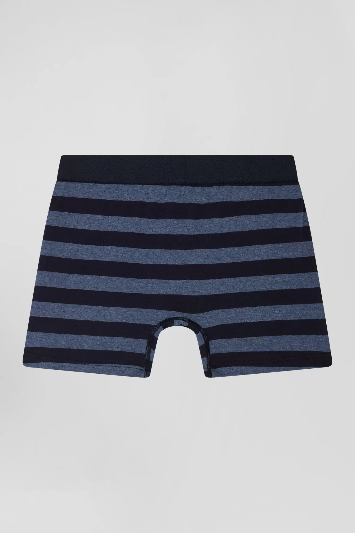 dark_blue_striped_stretch_cotton_boxers_2.webp Eden Park Dark blue striped stretch cotton boxers< Underwear