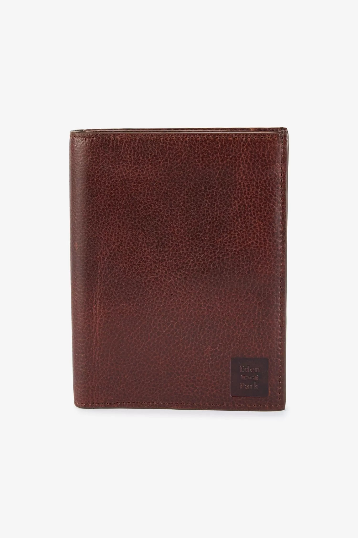 Eden Park Dark brown leather travel wallet< Portfolios