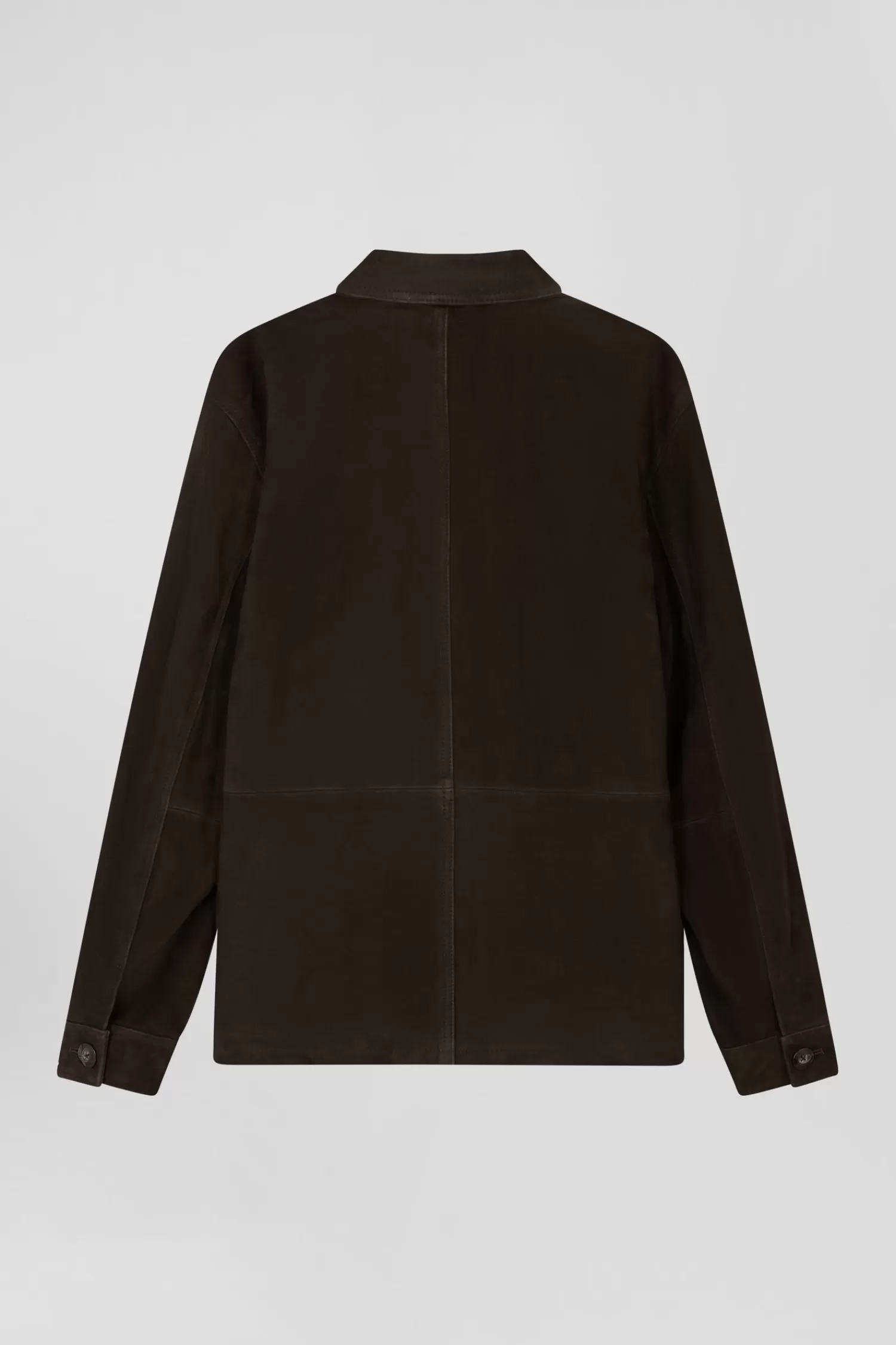 Eden Park Dark brown Suede Overshirt< Coats And Jackets