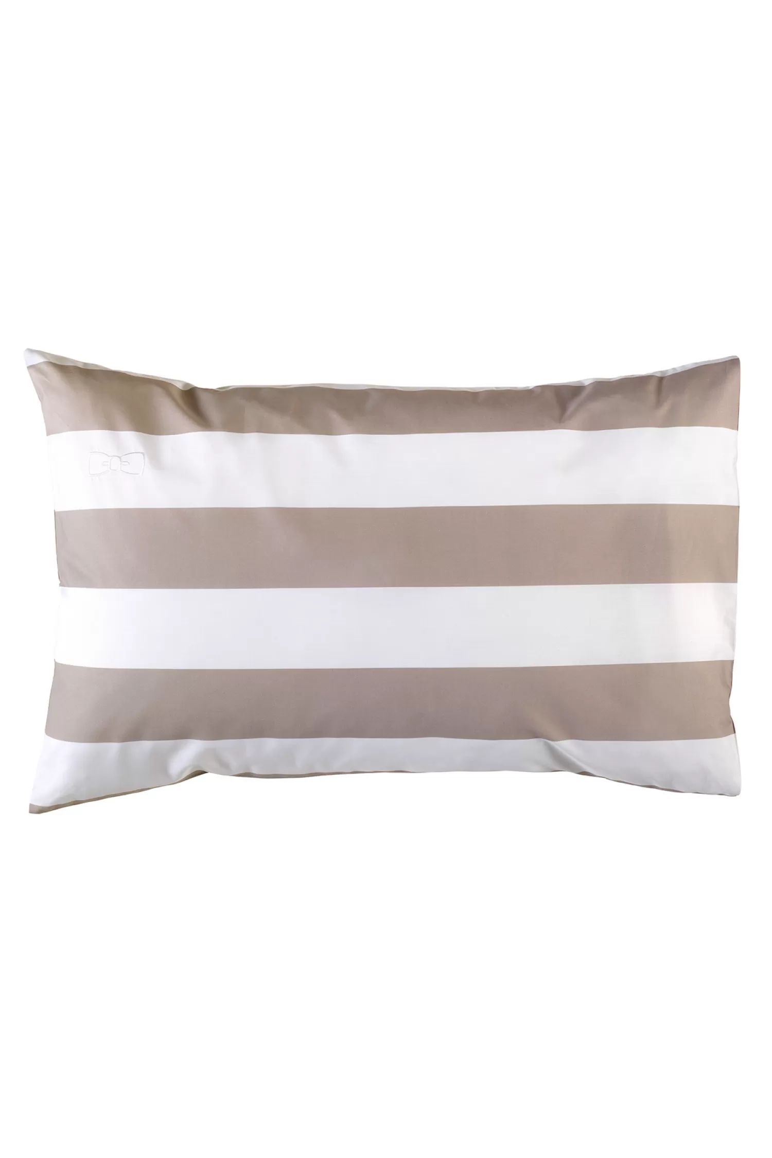 Eden Park Duo of rectangular striped pillow case - beige< Pillowcases