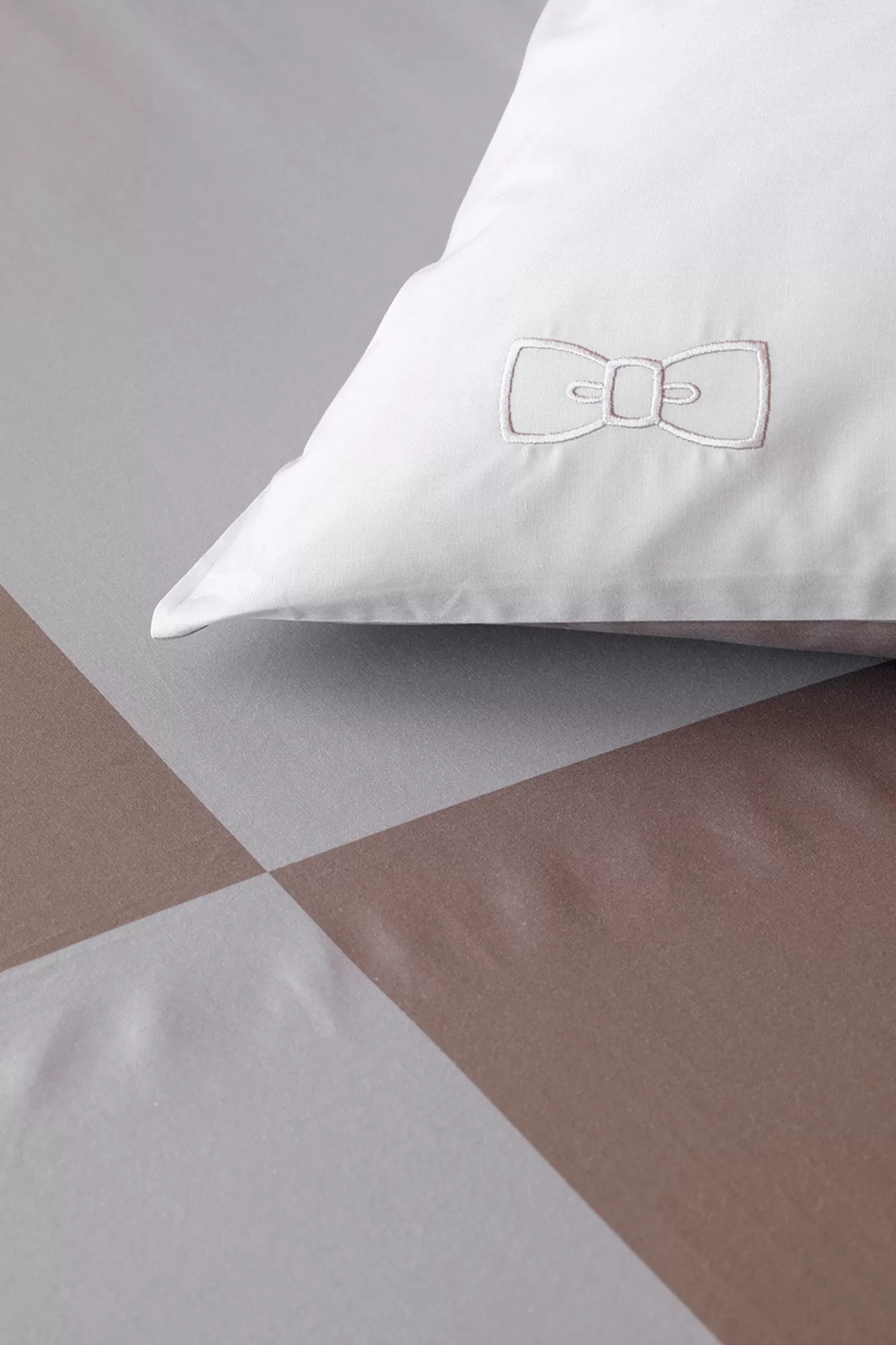Eden Park Duo of square barbarian pillow case - grey< Pillowcases