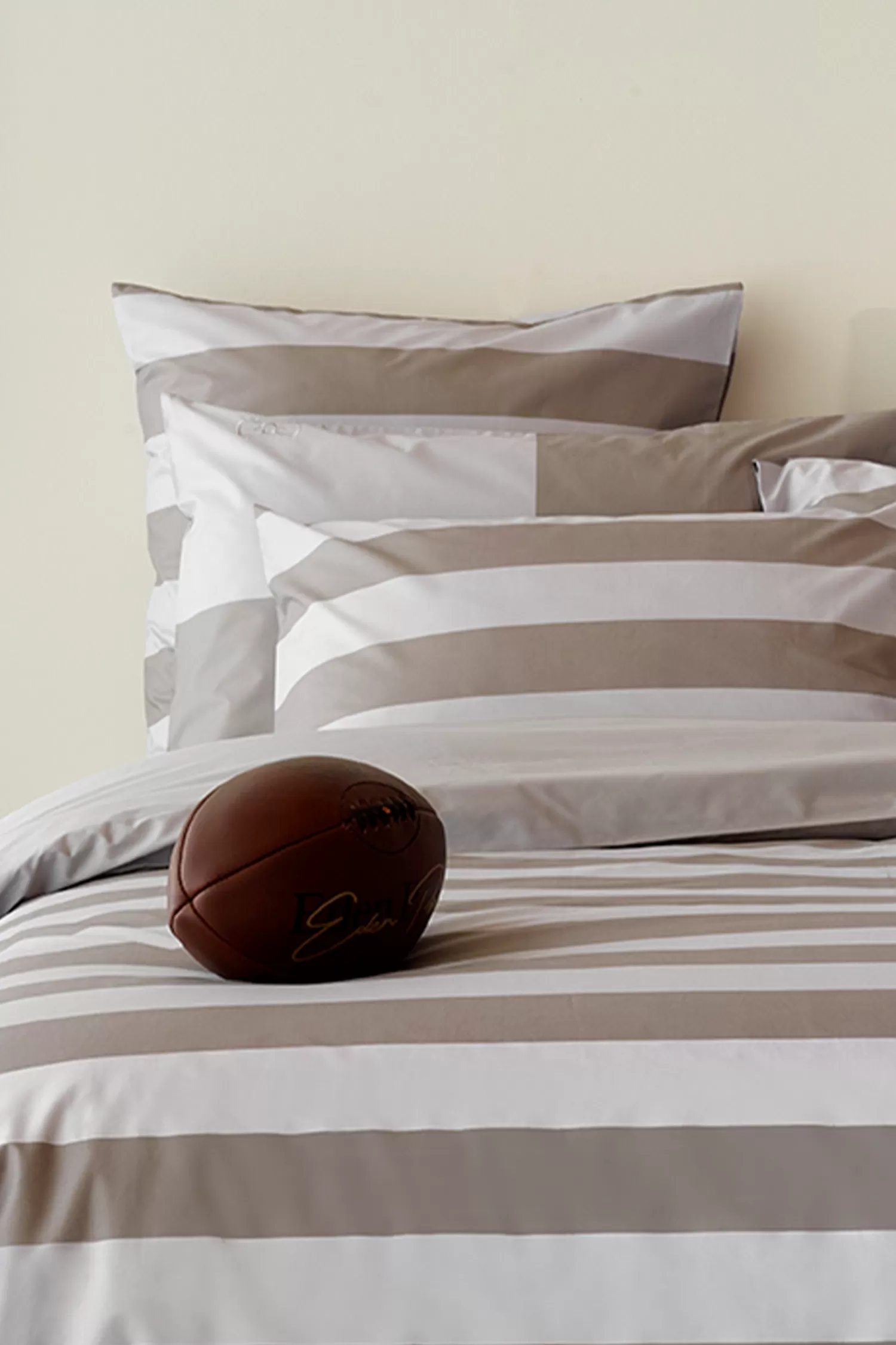 Eden Park Duo of square striped pillow case< Pillowcases